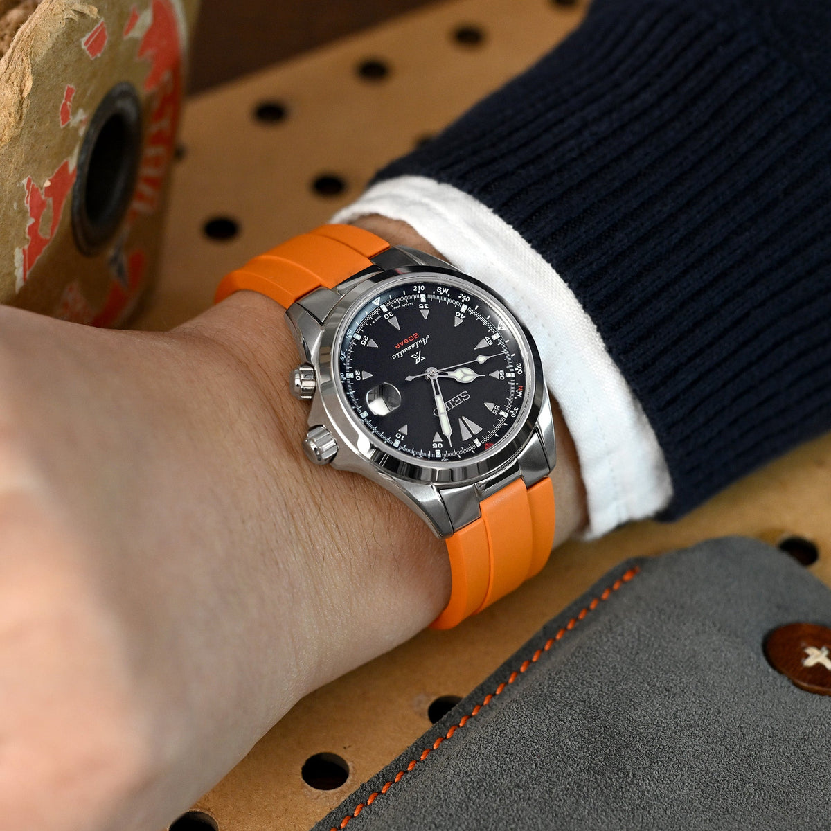 Seiko Prospex Black Alpinist SPB117J1 Strapcode watch bands