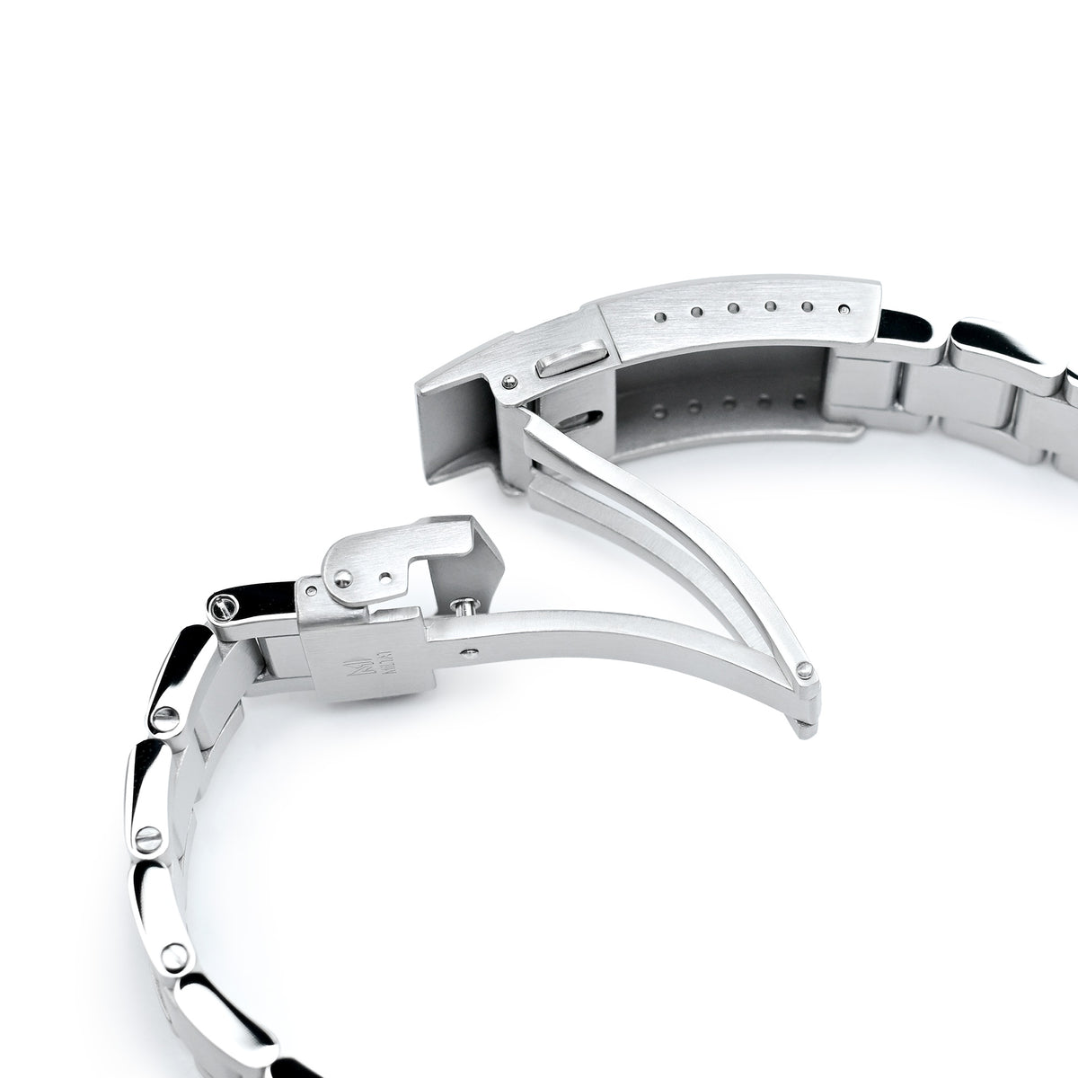 سوار ساعة Super-O Boyer مقاس 20 مم لتودور BB58، من الفولاذ المقاوم للصدأ 316L مع إبزيم V مصقول