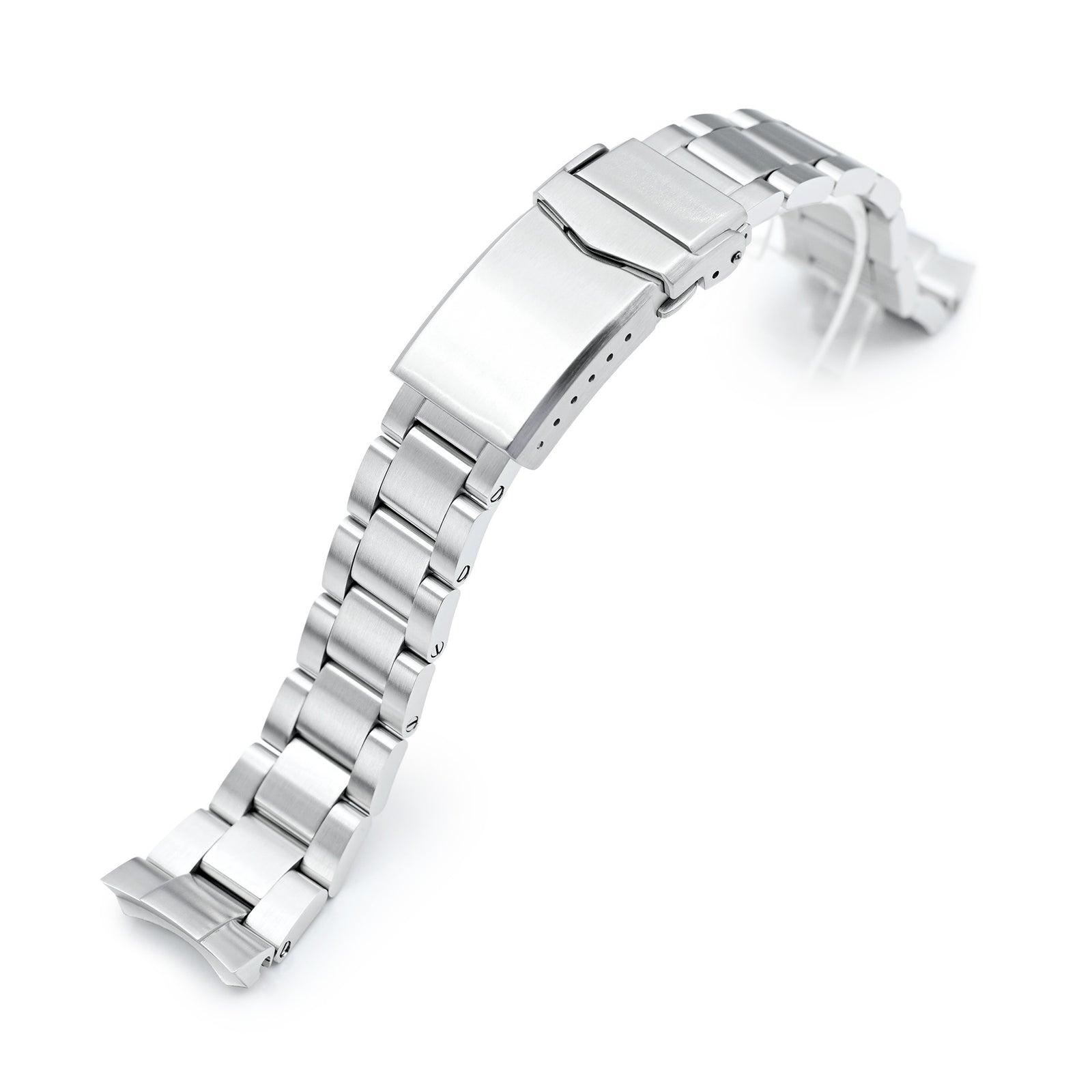 سوار ساعة Super-O Boyer مقاس 20 مم لساعات Seiko Prospex Speedtimer SSC813 SSC815 SSC817، من الستانلس ستيل المصقول، مع مشبك V Diver