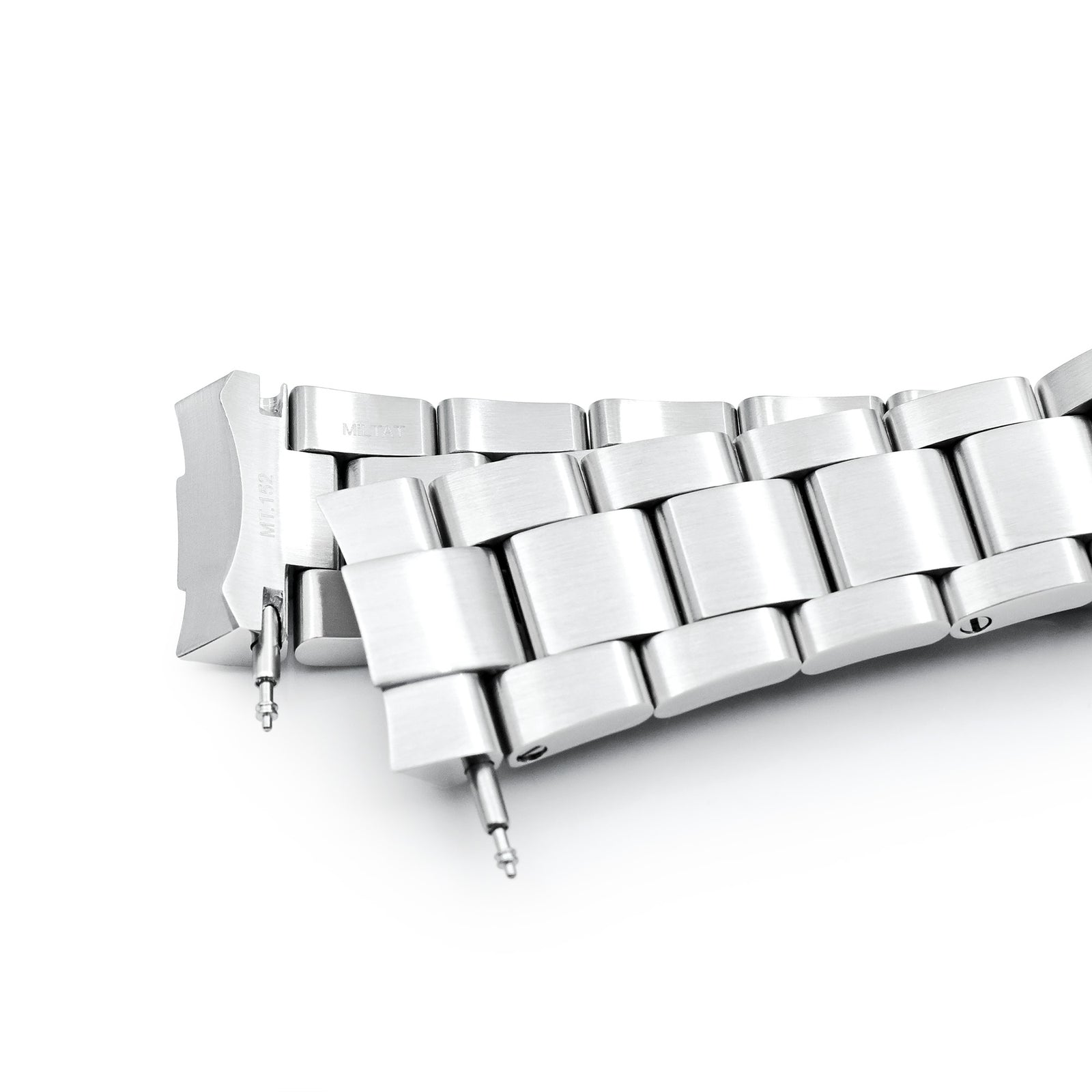 سوار ساعة Super-O Boyer مقاس 20 مم لساعات Seiko Prospex Speedtimer SSC813 SSC815 SSC817، من الستانلس ستيل المصقول، مع مشبك V Diver