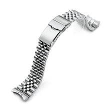 Cinturino Super-JUB II 20mm per Orient Mako 40, Acciaio Inossidabile 316L Satinato, Chiusura Diver Baton