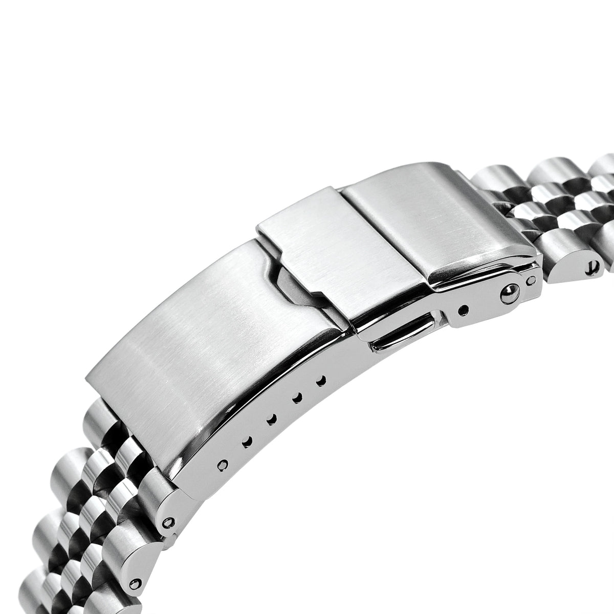 Bracelet Super-JUB II 20mm pour Orient Mako 40, acier inoxydable 316L brossé, fermoir de plongeur baton