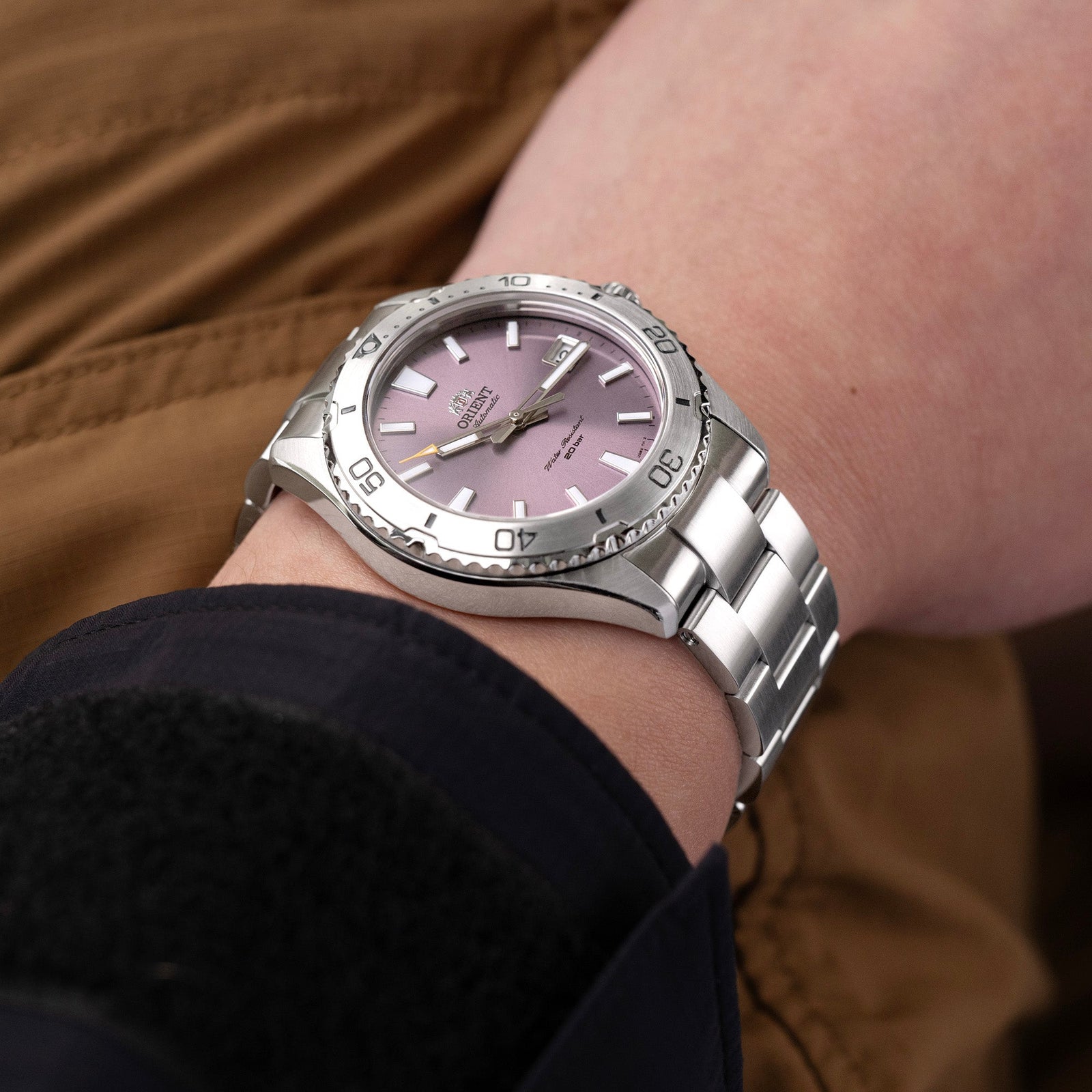 Orient-Mako-40-Sports-Lilac Strapcode Watch Bands