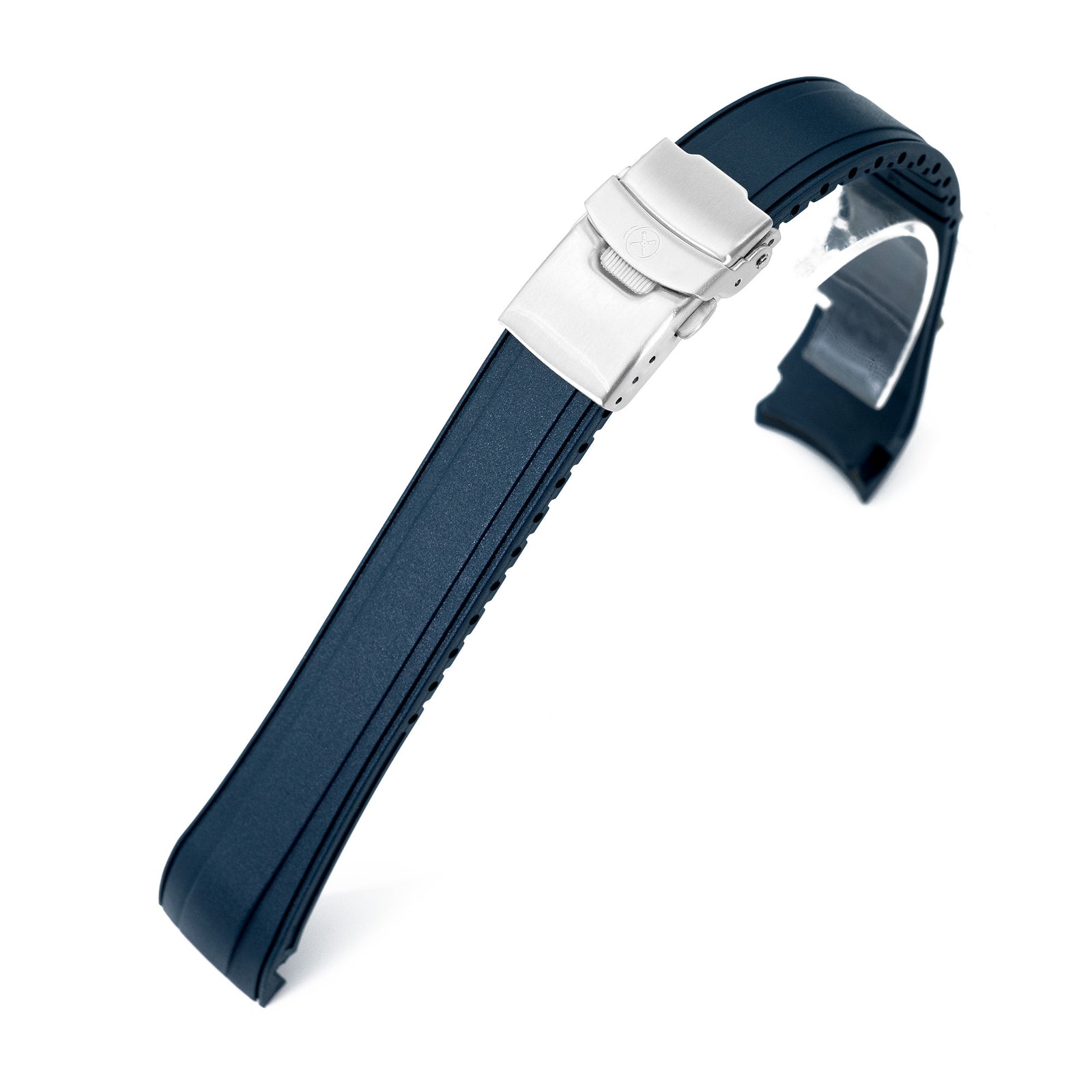 StrapXPro - SX2B Rubber Strap for New Seiko 5 Sports 38mm SRPK29 Series, Navy Blue Strapcode watch bands