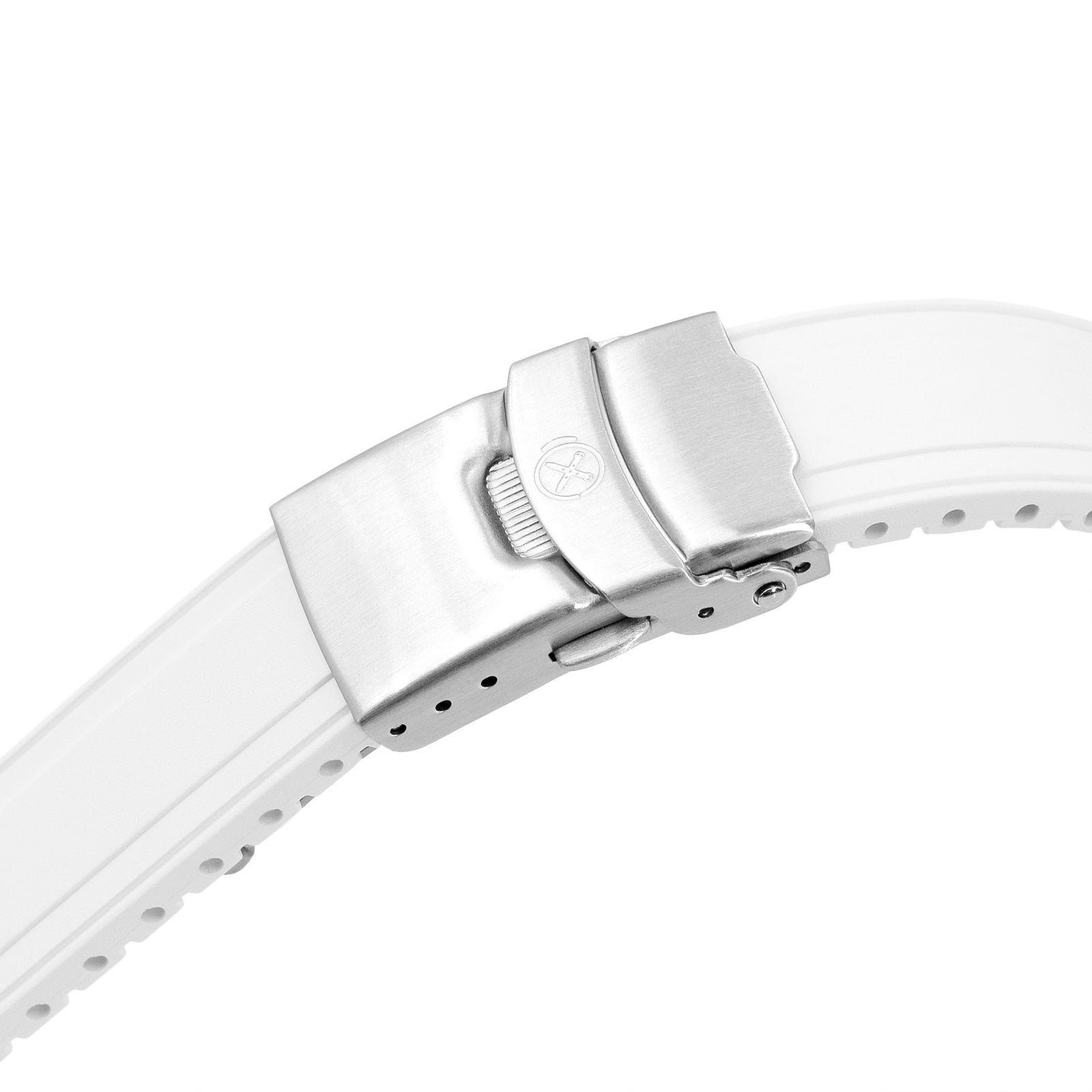 StrapXPro - SX2B (Ver.2) Rubber Strap for New Seiko 5 Sports Field Watch GMT Series, White Strapcode watch bands