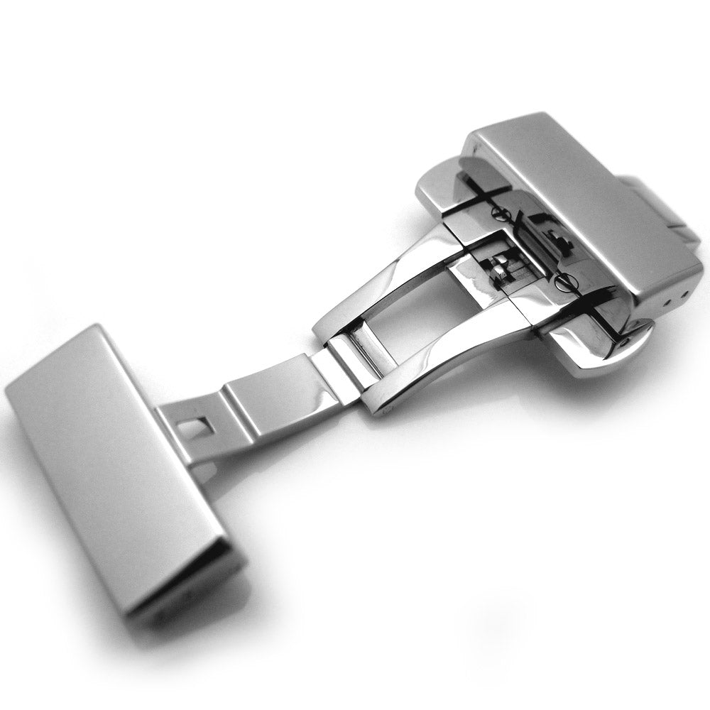 20mm 22mm 24mm Deployment Buckle Clasp Polished Stainless Steel with Release Button Strapcode Buckles