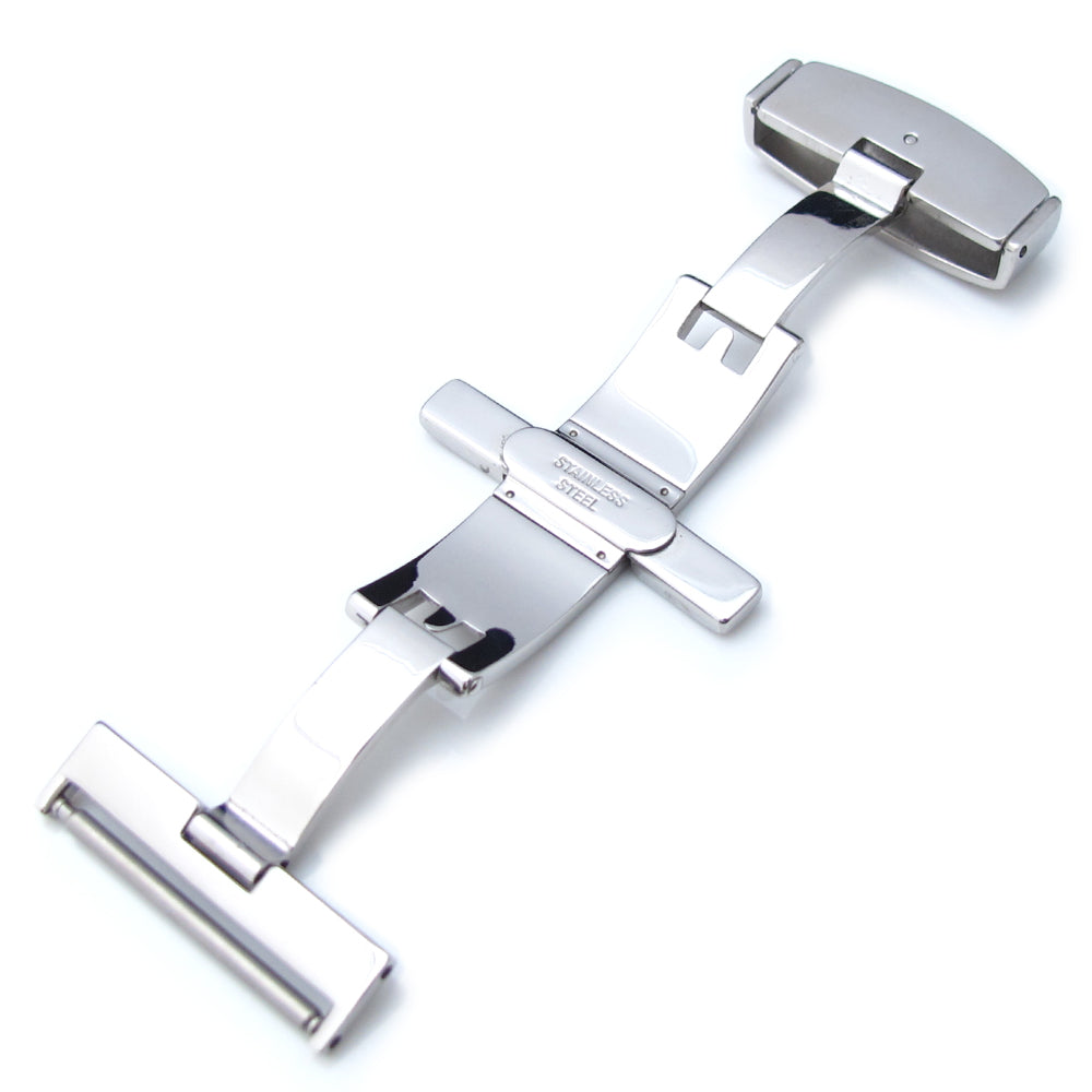 22mm 24mm Stainless Steel Double Deployment Buckle Clasp Strapcode Buckles