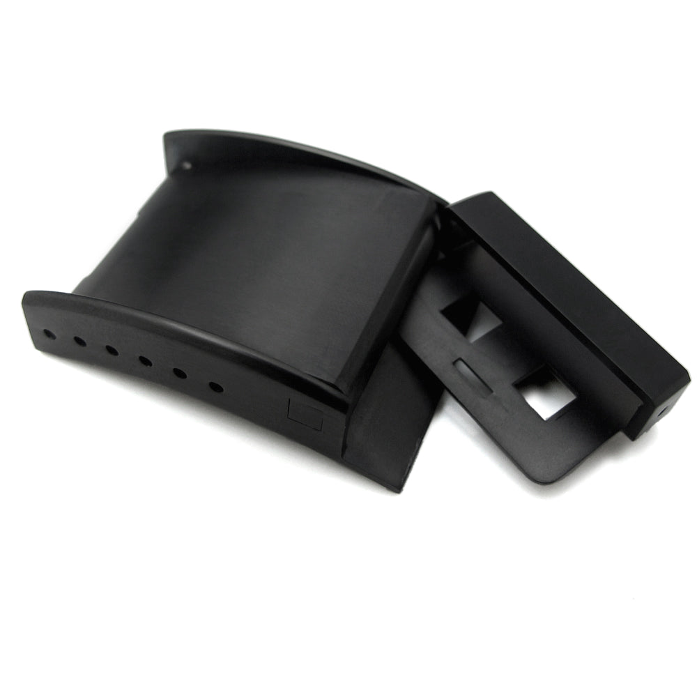 20mm 22mm or 24mm PVD Black Solid OME Style Watch Band Buckle Clasp (The Seat Belt Lock spring latch) Strapcode Buckles