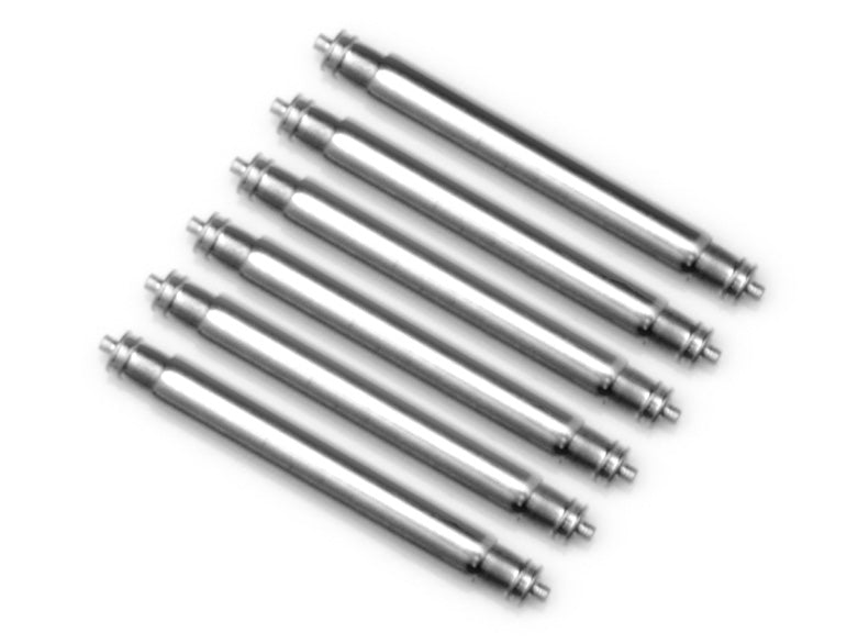 3 pairs Heavy Duty Double Shoulder Spring Bar Dia. 2.5mm (Seiko Generic Spring Bars) Strapcode Spring Bars