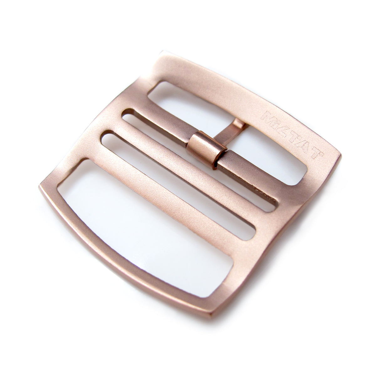 20mm 22mm Solid 316L Stainless Steel Ladder Lock Slider tang buckle IP Rose Gold Strapcode Buckles