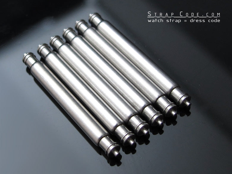 3 pairs Heavy Duty Double Shoulder Spring Bar Dia. 2.0mm (18 20 21 22 or 24 mm) Strapcode Spring Bars