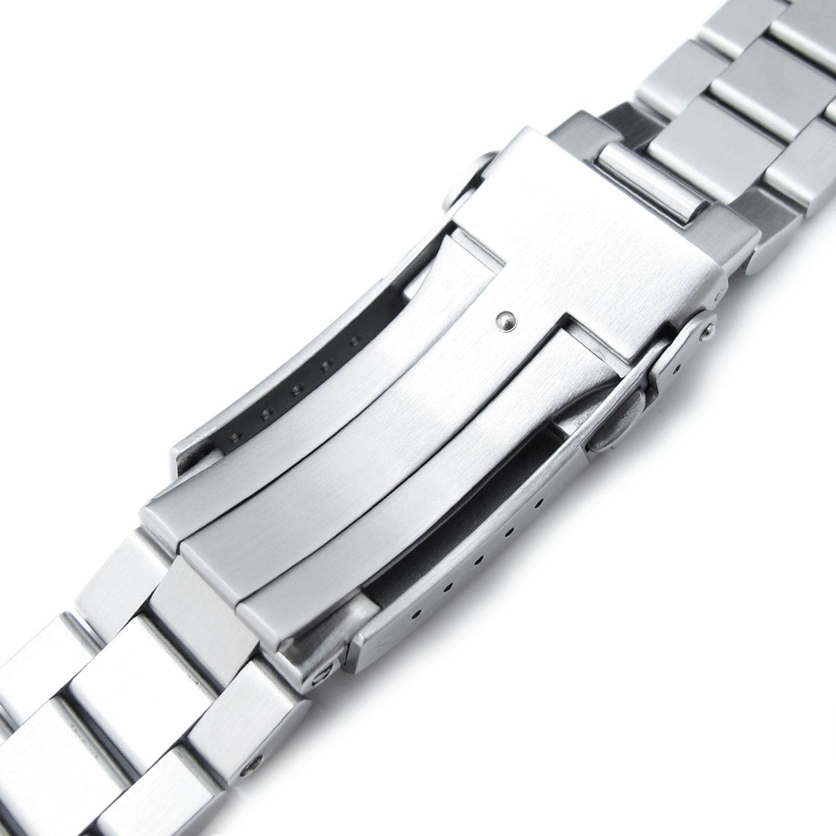 20mm Endmill 316L Stainless Steel Watch Band for Seiko Solar Power SSC015 V-Clasp Button Double Lock Strapcode Watch Bands