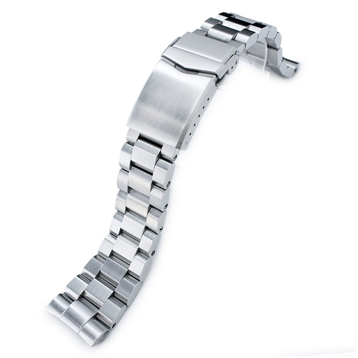 22mm Hexad 316L Stainless Steel Watch Band for Seiko New Turtles SRP777 & PADI SRPA21 V-Clasp Button Double Lock Brushed Strapcode Watch Bands