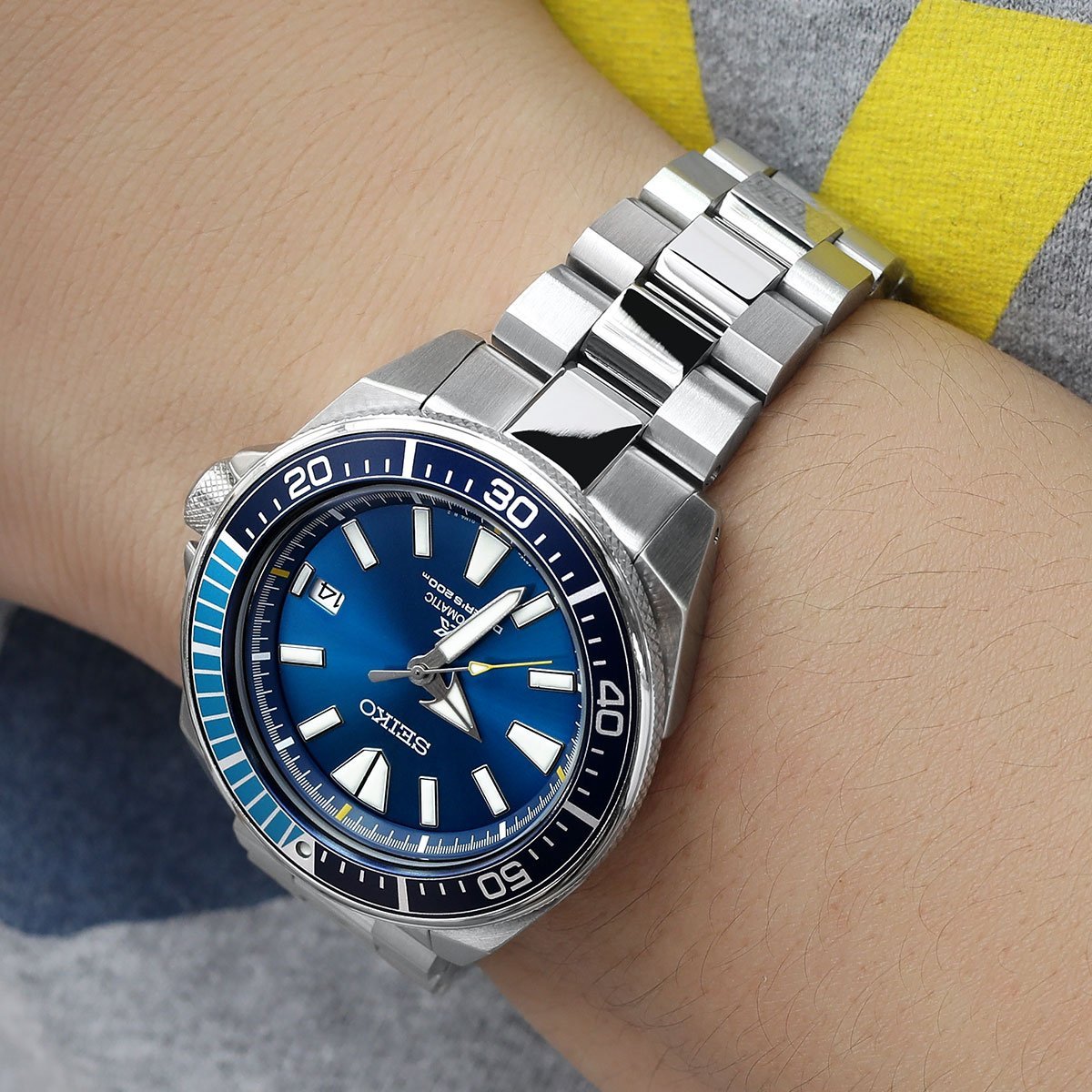 Seiko Prospex Samurai SRPB09 Blue Lagoon Strapcode Watch Bands