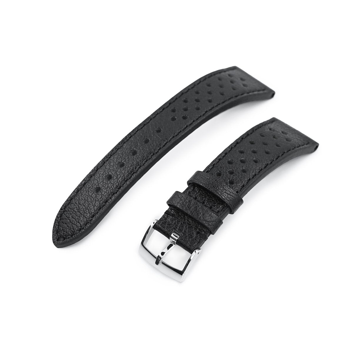 20mm or 22mm MiLTAT Rally Racing Watch Strap Black Strapcode Watch Bands