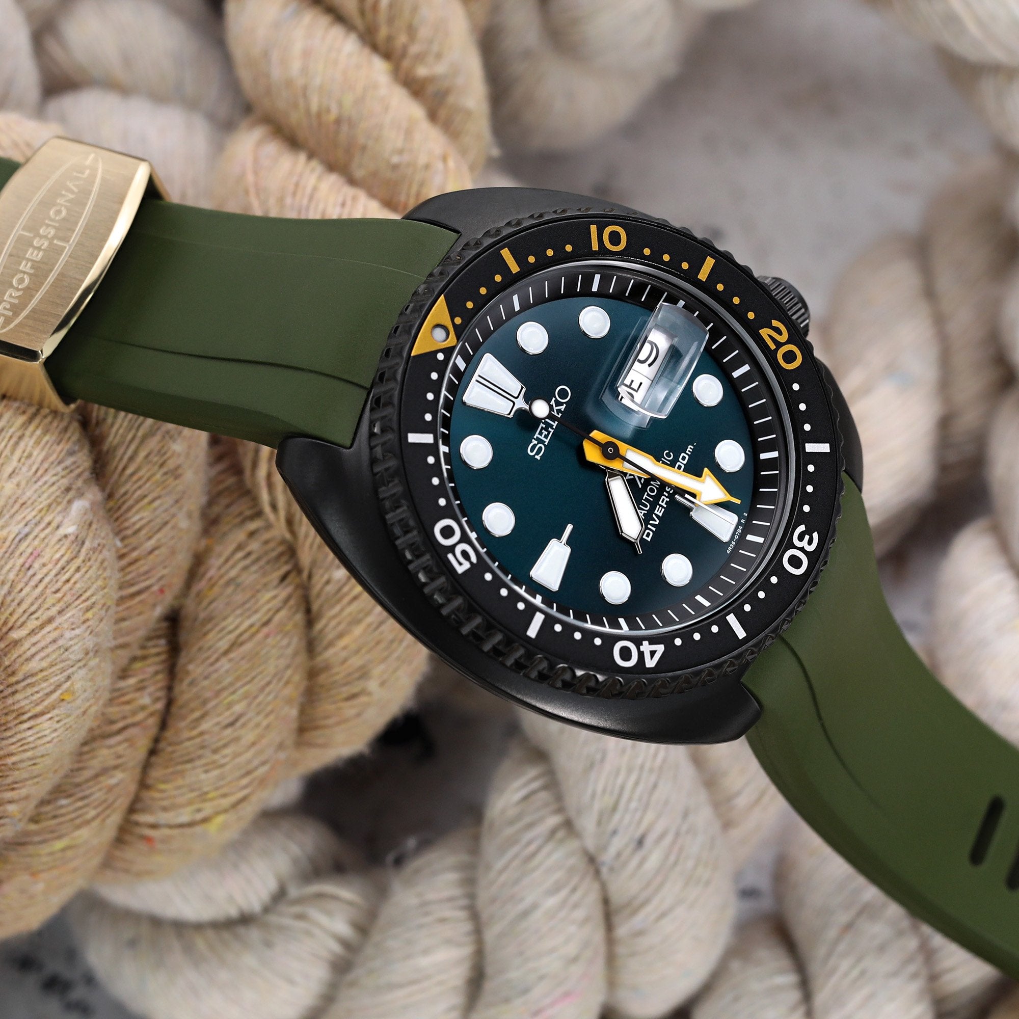 Seiko Prospex "Sea Grapes" Turtle SRPD45K1 Limited Edition 1800Pcs Strapcode Watch Bands