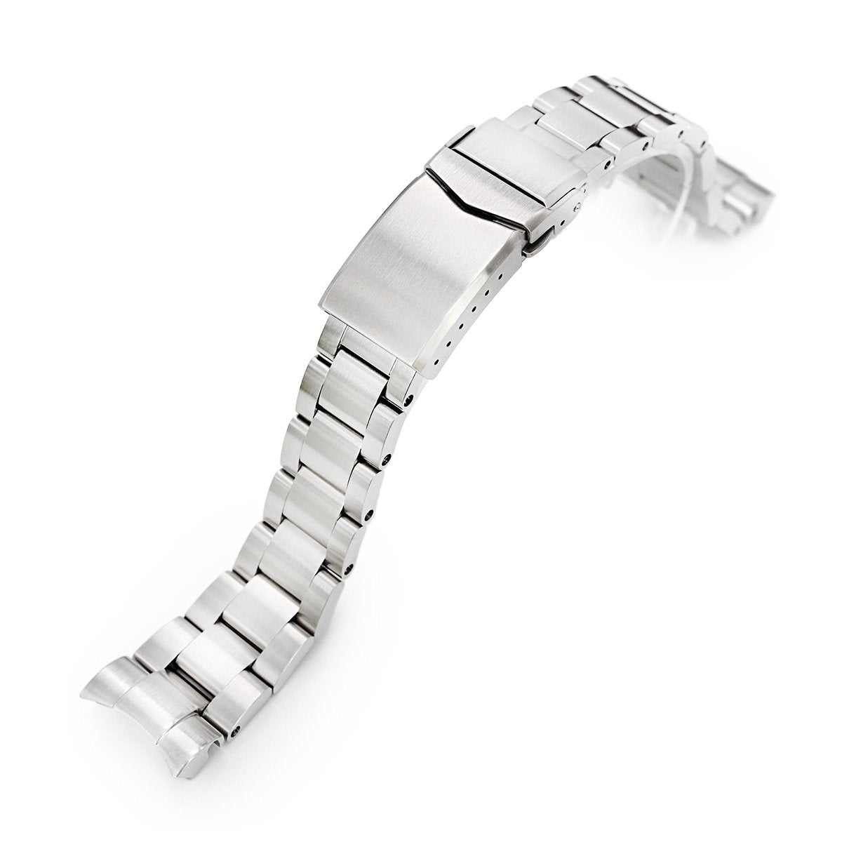 Beyond the Vintage Super Boyer Watch Bracelet for RX SUB 1680 in Brushed V-Clasp Strapcode Watch Bands