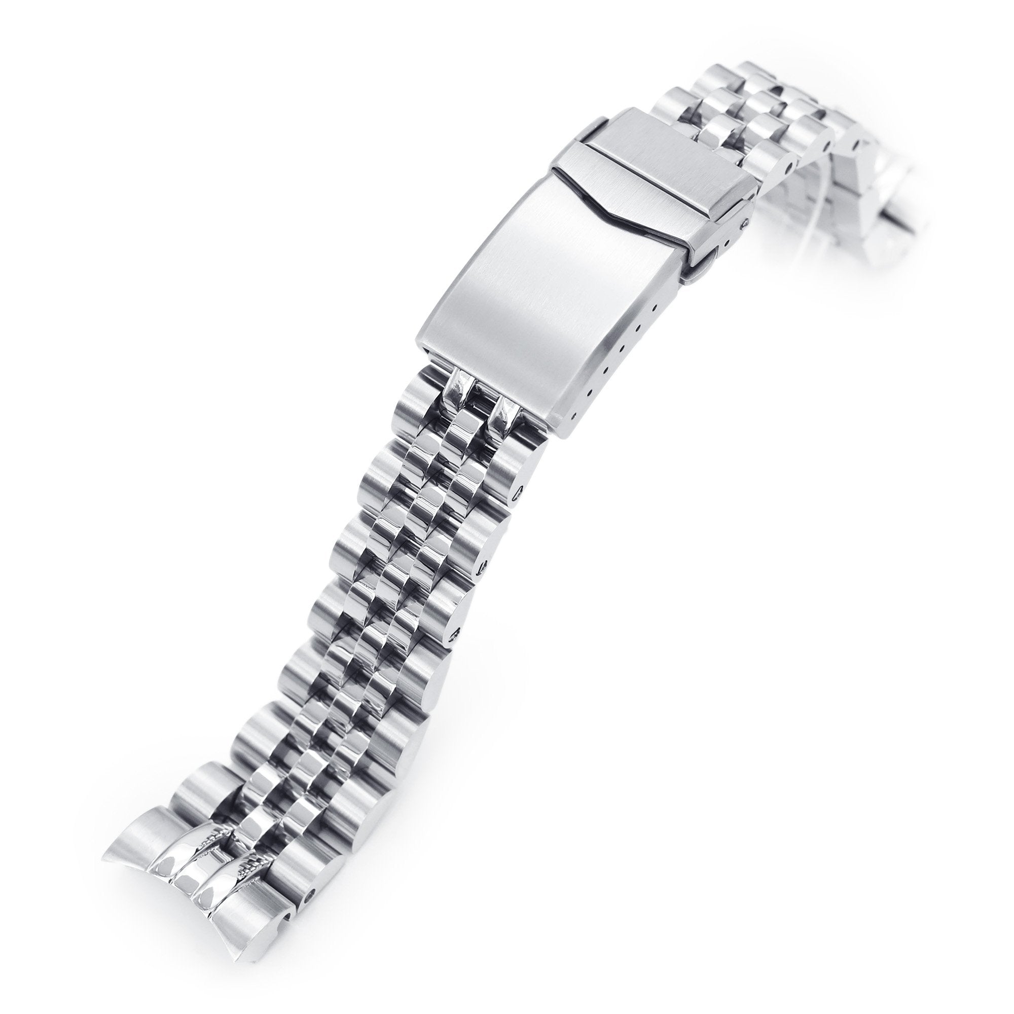 20mm Angus-J Louis 316L Stainless Steel Watch Bracelet for TUD BB58 Brushed V-Clasp Strapcode Watch Bands