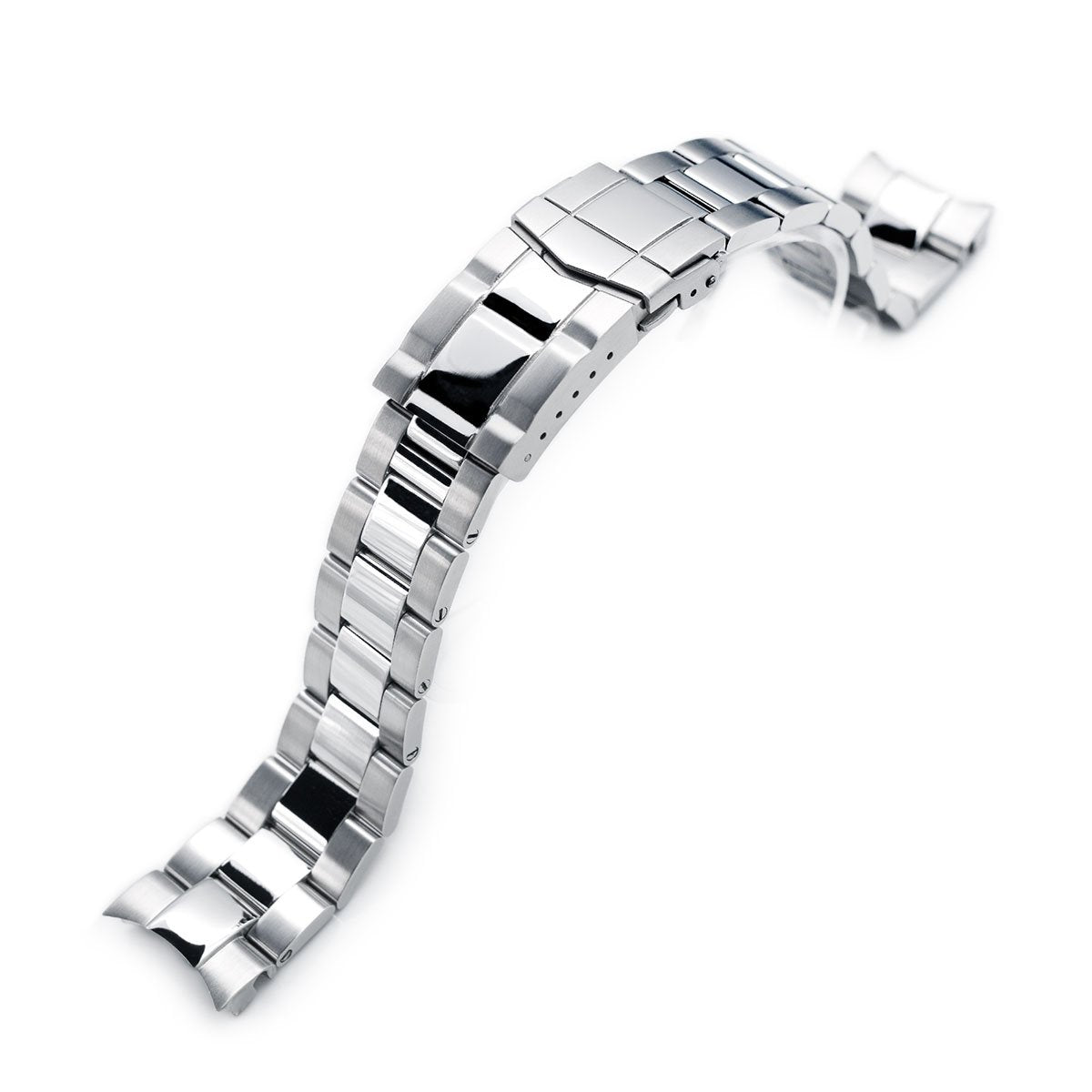 20mm Super-O Boyer watch band for Seiko Alpinist SARB017 (or Hamilton K.) Brushed & Polished SUB Clasp Strapcode Watch Bands