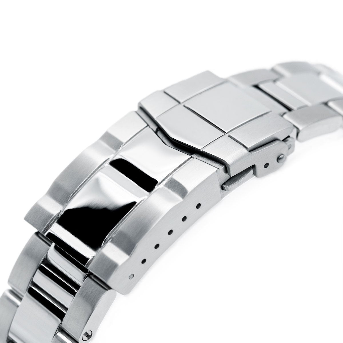 20mm Super-O Boyer watch band for Seiko Alpinist SARB017 (or Hamilton K.) Brushed & Polished SUB Clasp Strapcode Watch Bands