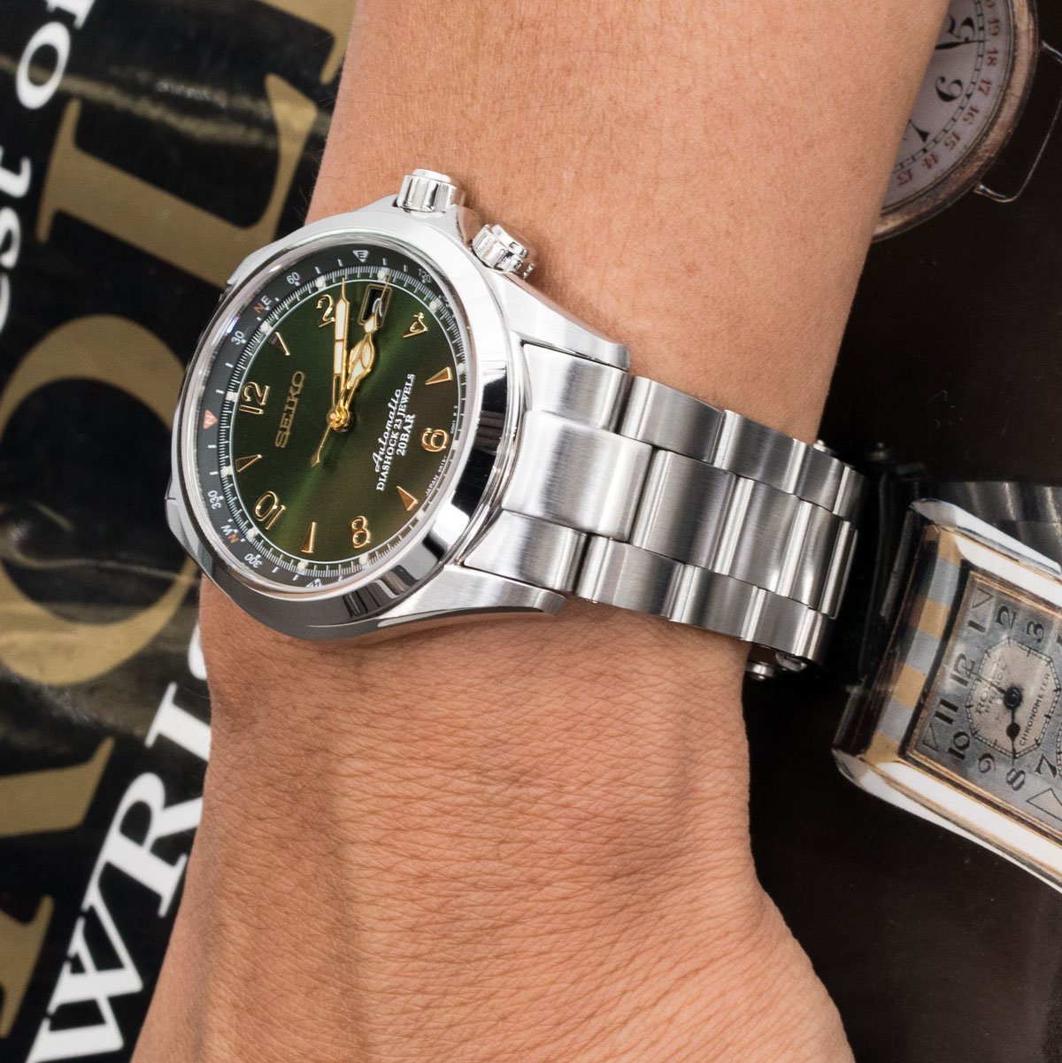 Seiko Alpinist SARB017 Automatic Watch Strapcode Watch Bands