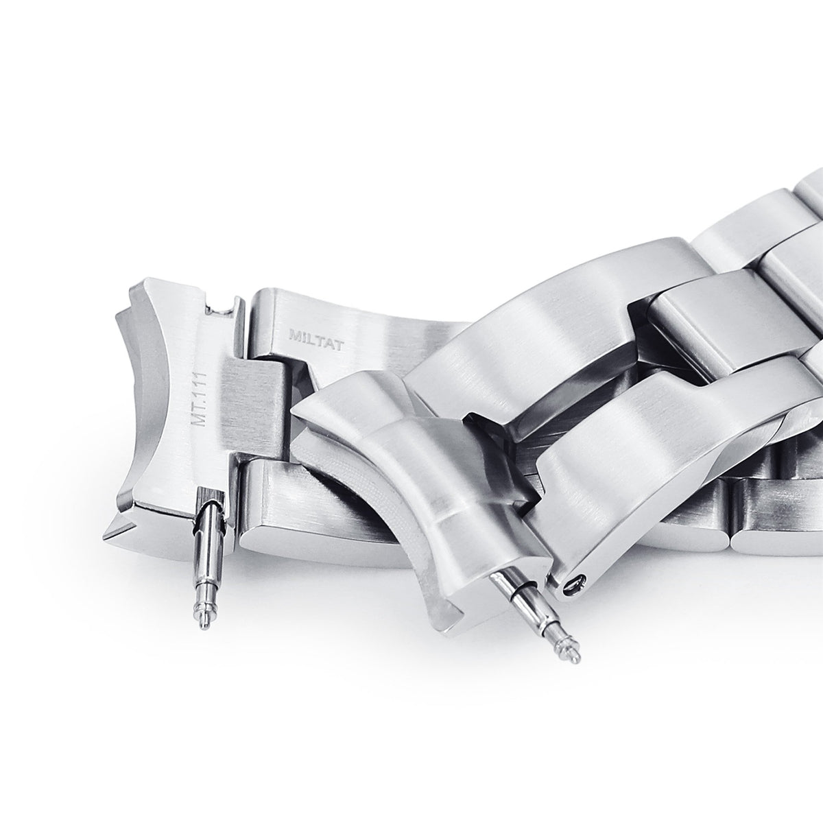 20mm Retro Shaver Blade 316L Stainless Steel Watch Bracelet for Seiko Baby MM 200 Brushed V-Clasp Strapcode Watch Bands