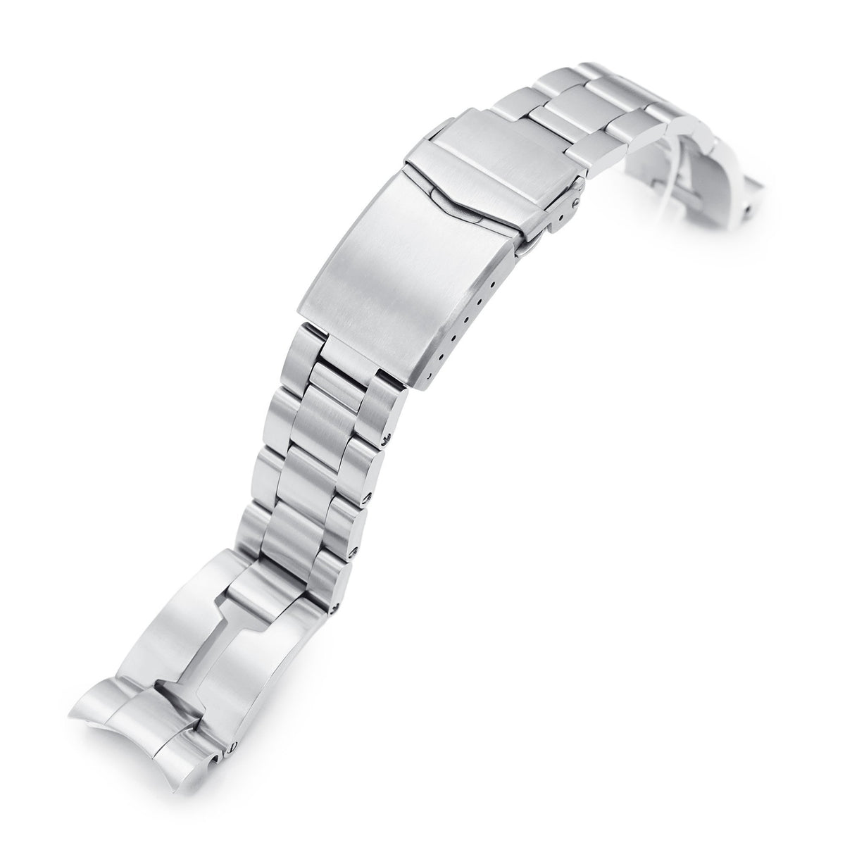 20mm Retro Razor 316L Stainless Steel Watch Bracelet for TUD BB58 Brushed V-Clasp Strapcode Watch Bands