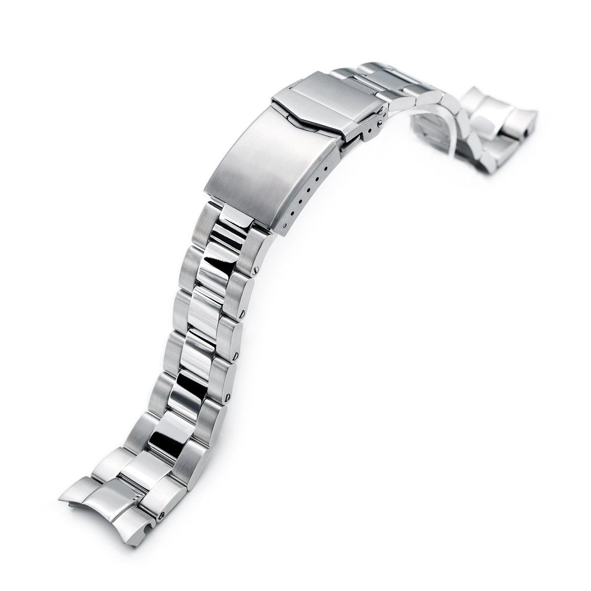 20mm Super-O Boyer watch band for Seiko Alpinist SARB017 (or Hamilton K.) V-Clasp Brushed &amp; Polished Strapcode Watch Bands
