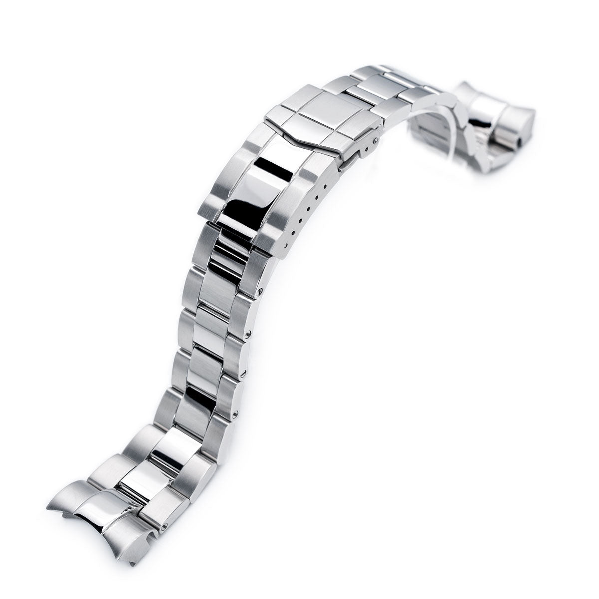 22mm Super-O Boyer 316L Stainless Steel Watch Bracelet for TUD BB, Brushed &amp; Polished SUB Clasp Strapcode Watch Bands