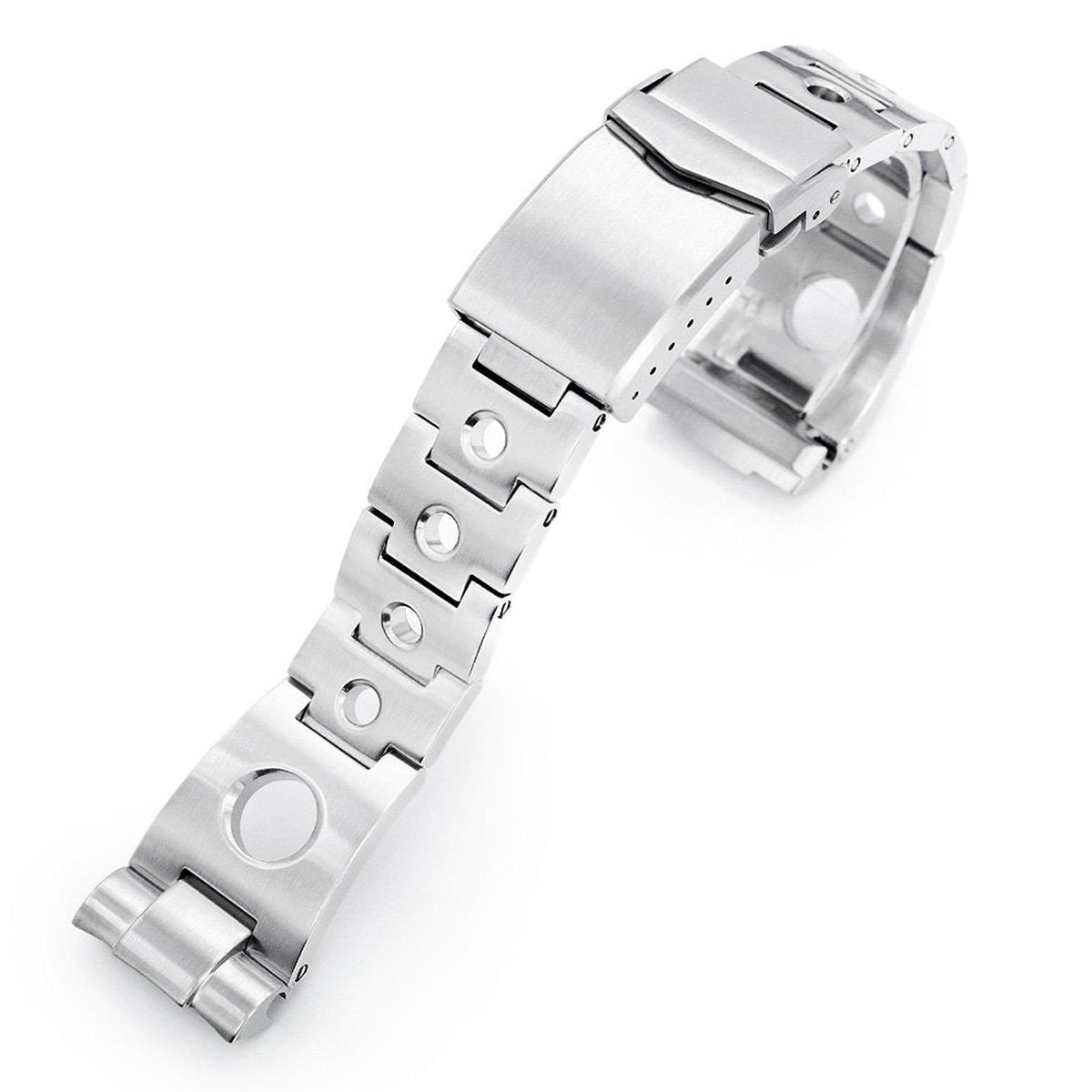 سوار ساعة رولبول 22 مم لساعات سيكو نيو تيرتلز SRP777 SRP775 SRPA21 (PADI)، ستانلس ستيل بلمسة مصقولة، إبزيم V دايفر