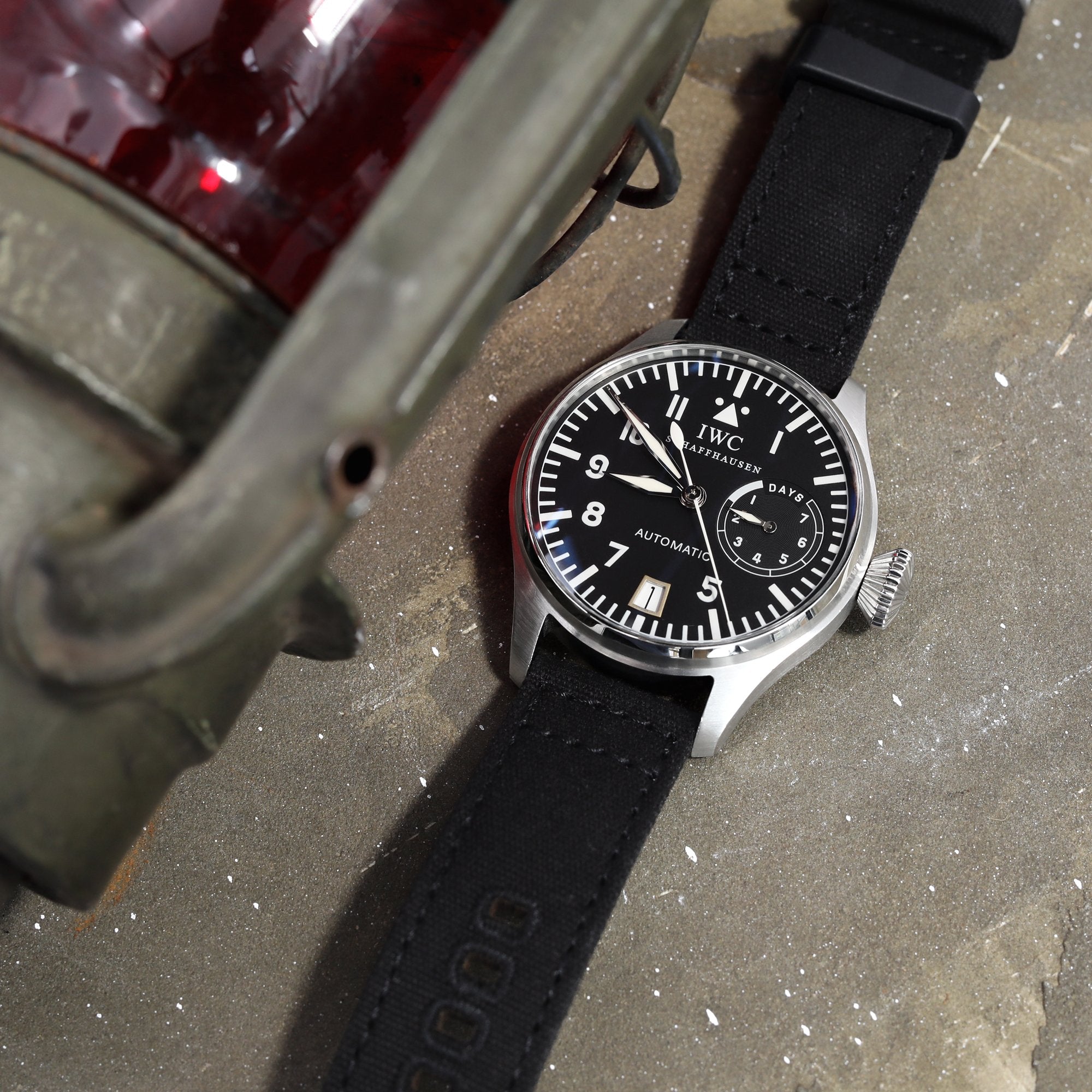 Black Quick Release Canvas Watch Strap 22mm or 20mm Strapcode Watch Bands
