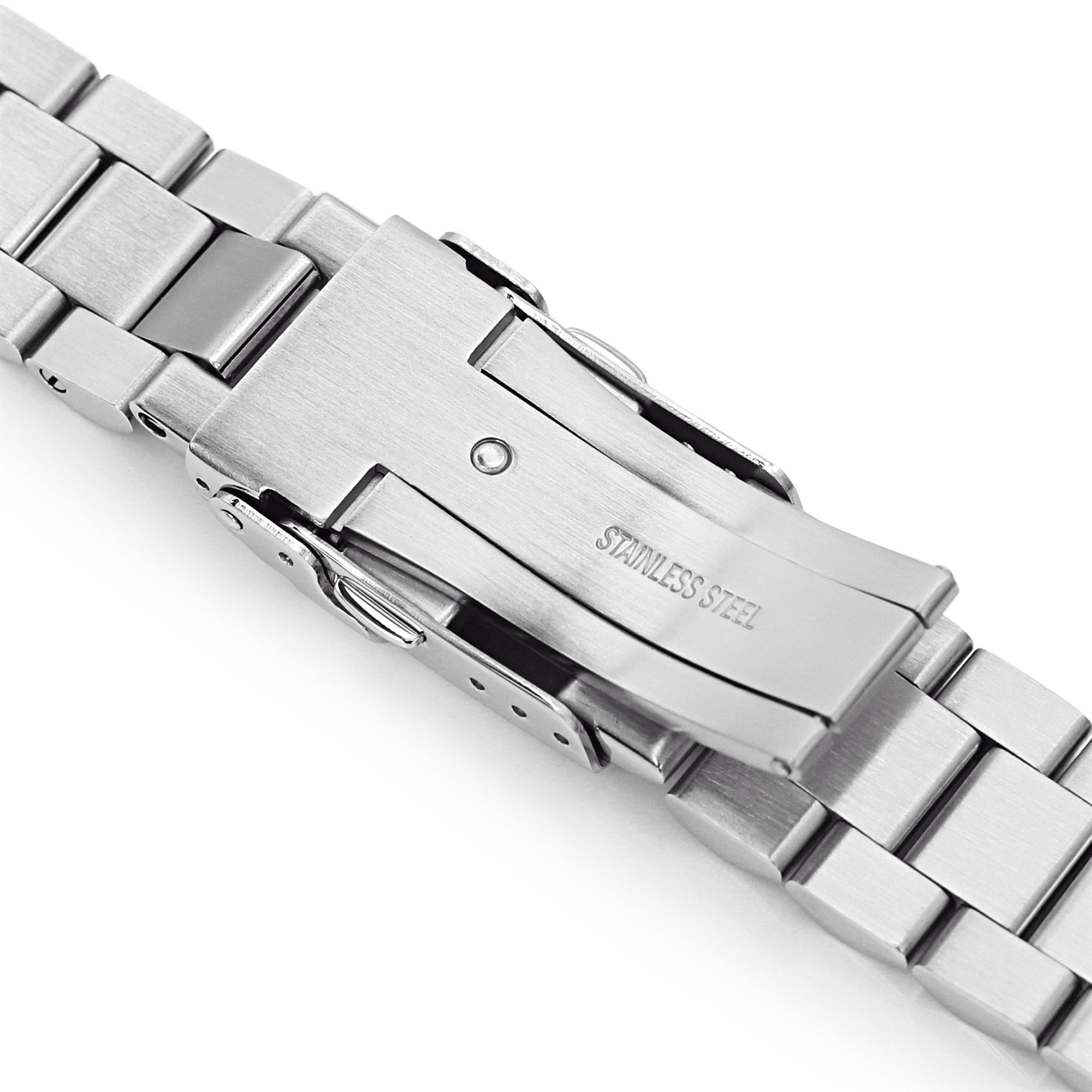 22mm Endmill 316L Stainless Steel Watch Band for Seiko SKX007, Brushed and Polished Diver Clasp Strapcode Watch Bands
