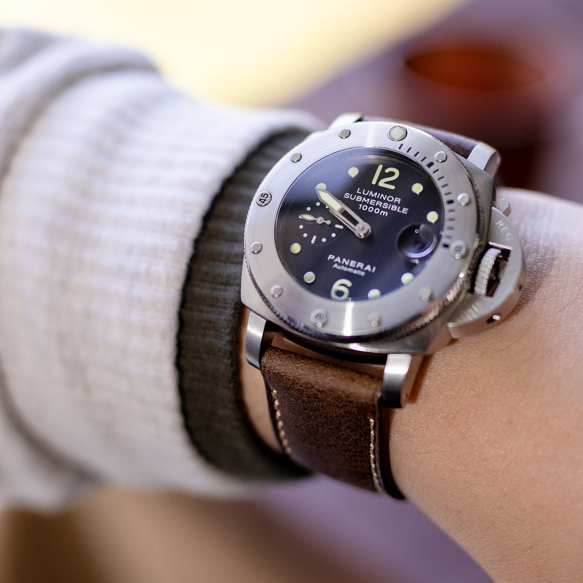 Panerai Luminor Submersible 44mm Steel Mens Watch PAM00243 Strapcode watch bands