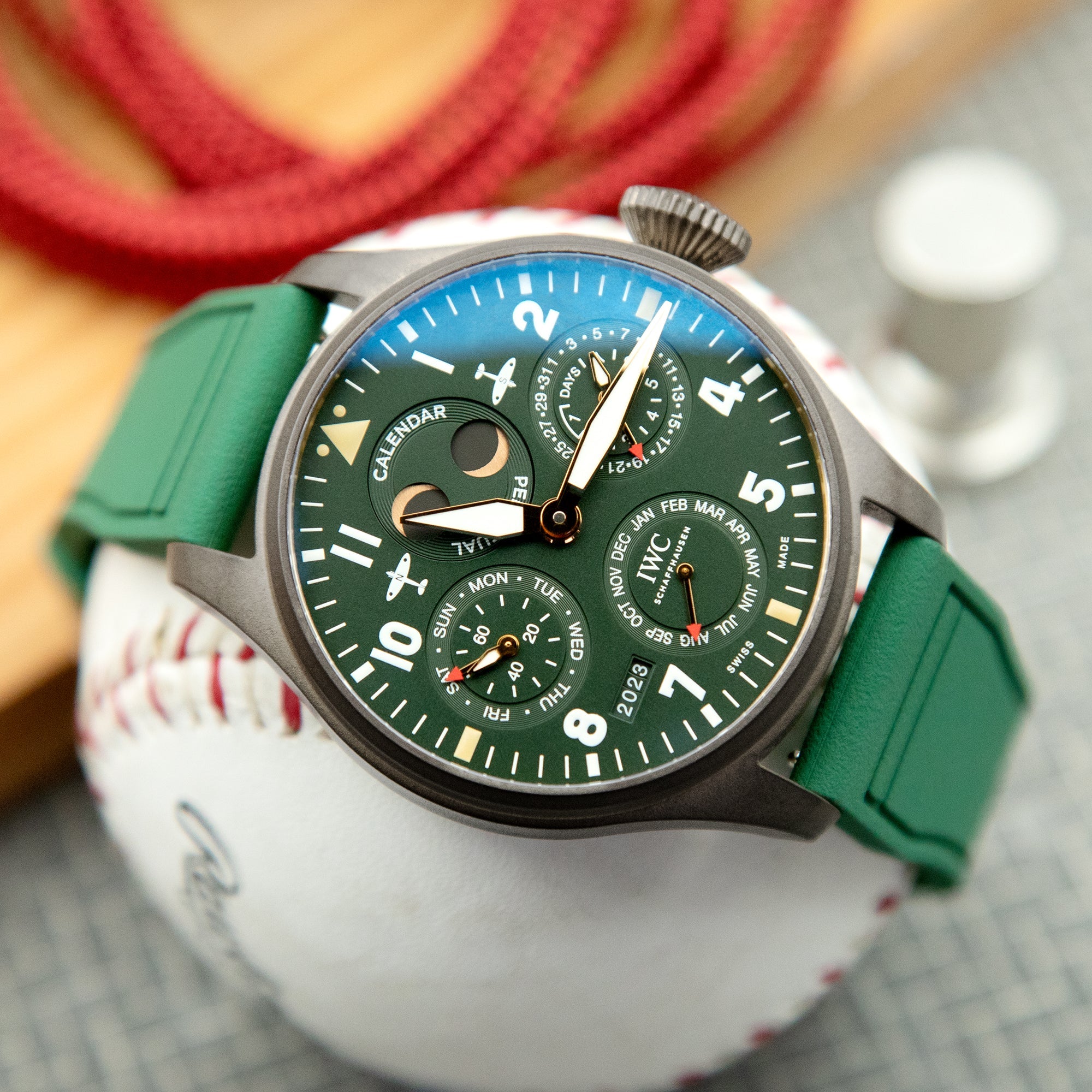 IWC Big Pilot's Watch Perpetual Calendar Spitfire IW503601 Strapcode Watch Bands