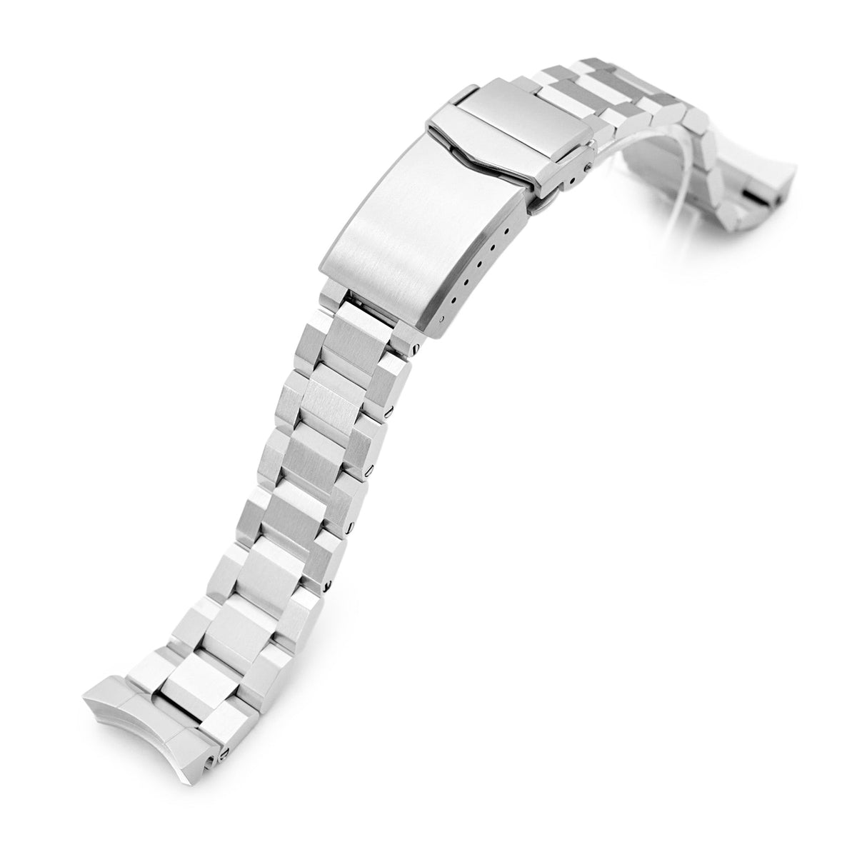 19mm Hexad III Watch Band for Grand Seiko 44GS SBGJ235, 316L Stainless Steel Brushed V-Clasp Strapcode Watch Bands