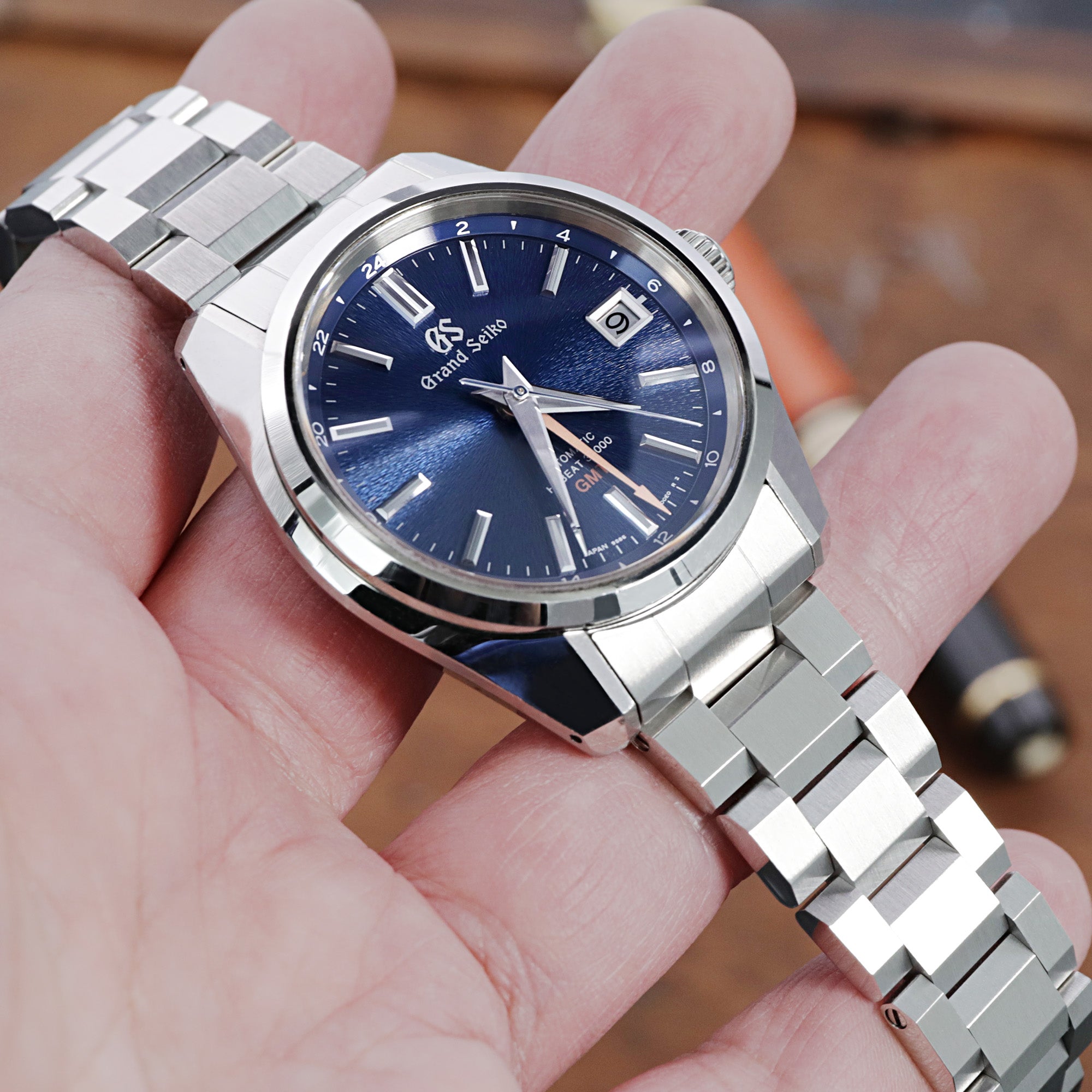 Grand Seiko Boutique Limited Edition SBGJ235 Hi-Beat 36000 GMT  Strapcode Watch Bands