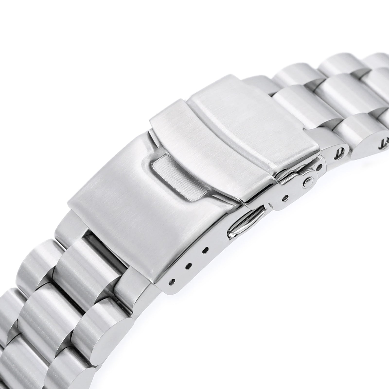 سوار ساعة Endmill مقاس 22 مم لساعات Seiko New Turtles SRP777 SRP775 SRPA21 (PADI)، من الستانلس ستيل المصقول، مع مشبك غطس