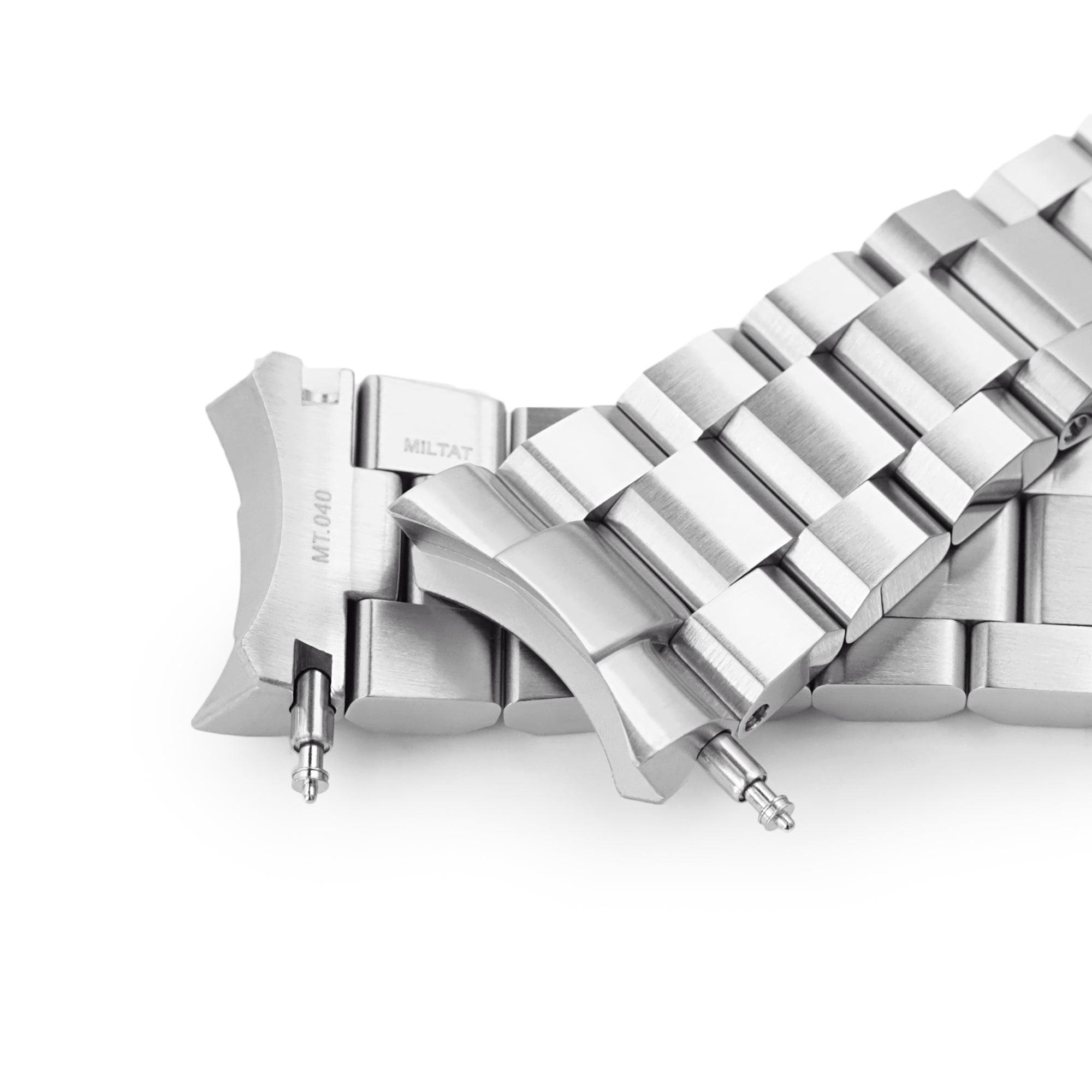 22mm Hexad Watch Band compatible with Seiko SKX007, 316L Stainless Steel V-Clasp Button Double Lock Strapcode Watch Bands
