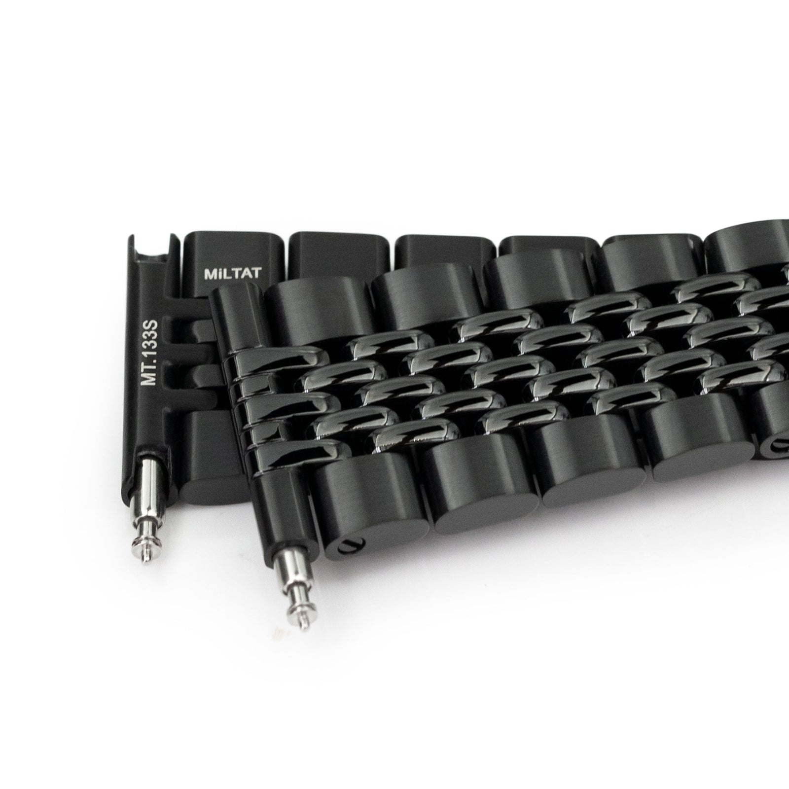 22mm Goma BOR Straight End Diamond-like Carbon (DLC coating) Strapcode Watch Bands