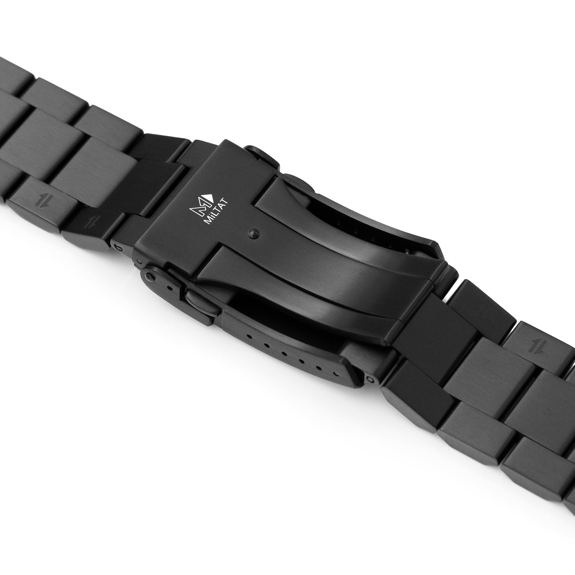 24mm Hexad (Pull-Twist) QR Watch Band Straight End Quick Release, 316L Stainless Steel Diamond-like Carbon (DLC coating) V-Clasp Strapcode watch bands