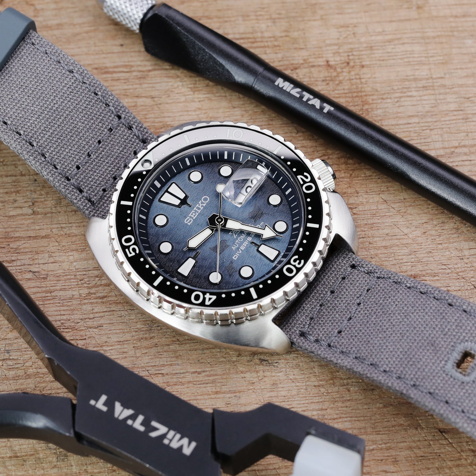 Seiko King Turtle Save the Ocean SRPF77 Strapcode Watch Bands