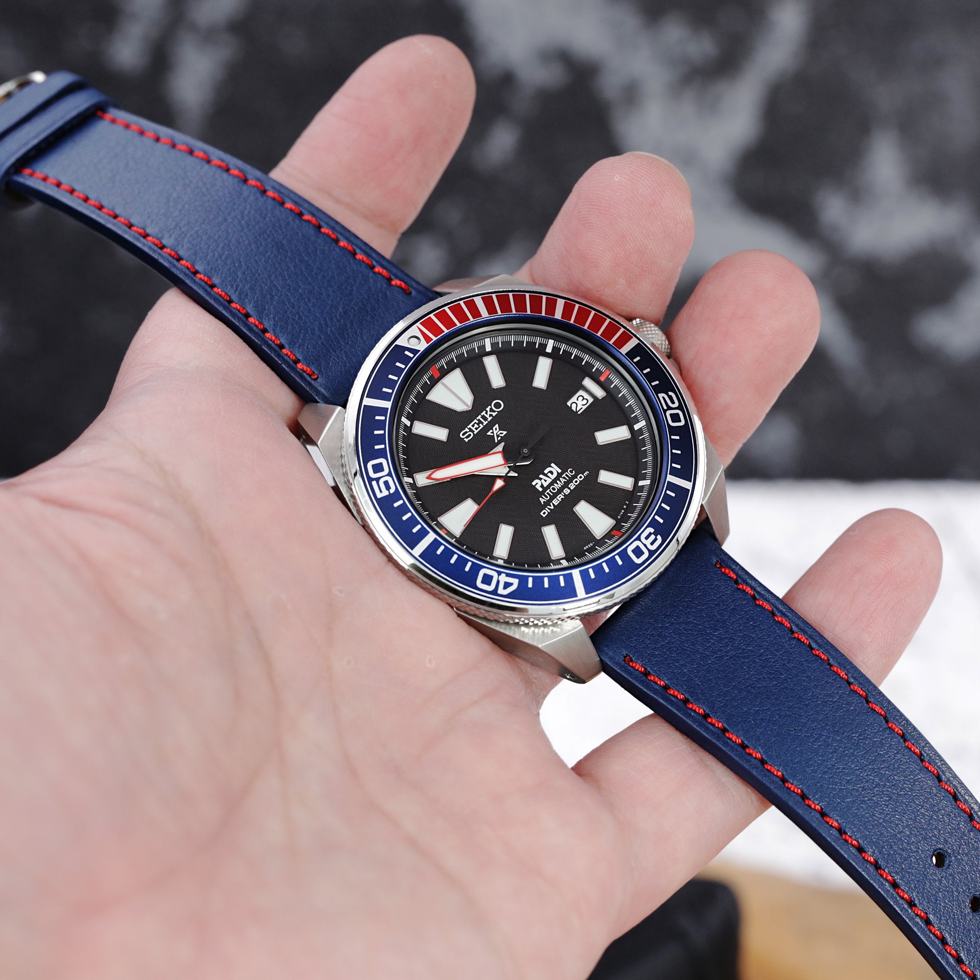 Seiko Samurai Prospex Automatic Dive Watch Special PADI Edition SRPB99K1 Strapcode Watch Bands