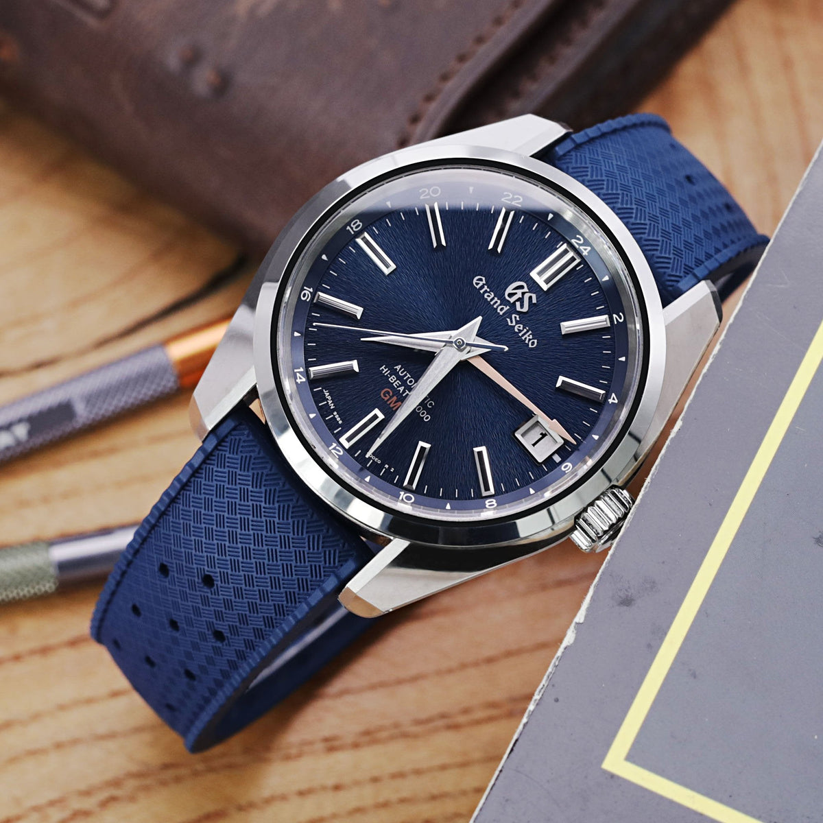 Grand Seiko Boutique Limited Edition SBGJ235 Hi-Beat 36000 GMT Strapcode Watch Bands