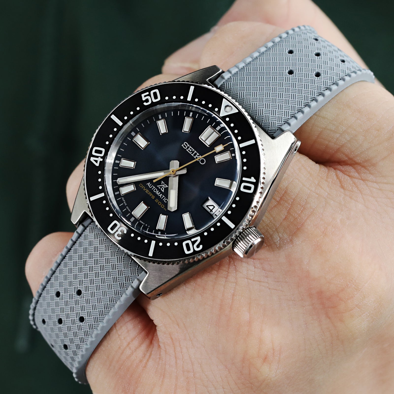 Strapcode Tropical-Style rubber watch band for Seiko-62mas-Reissue-SPB149