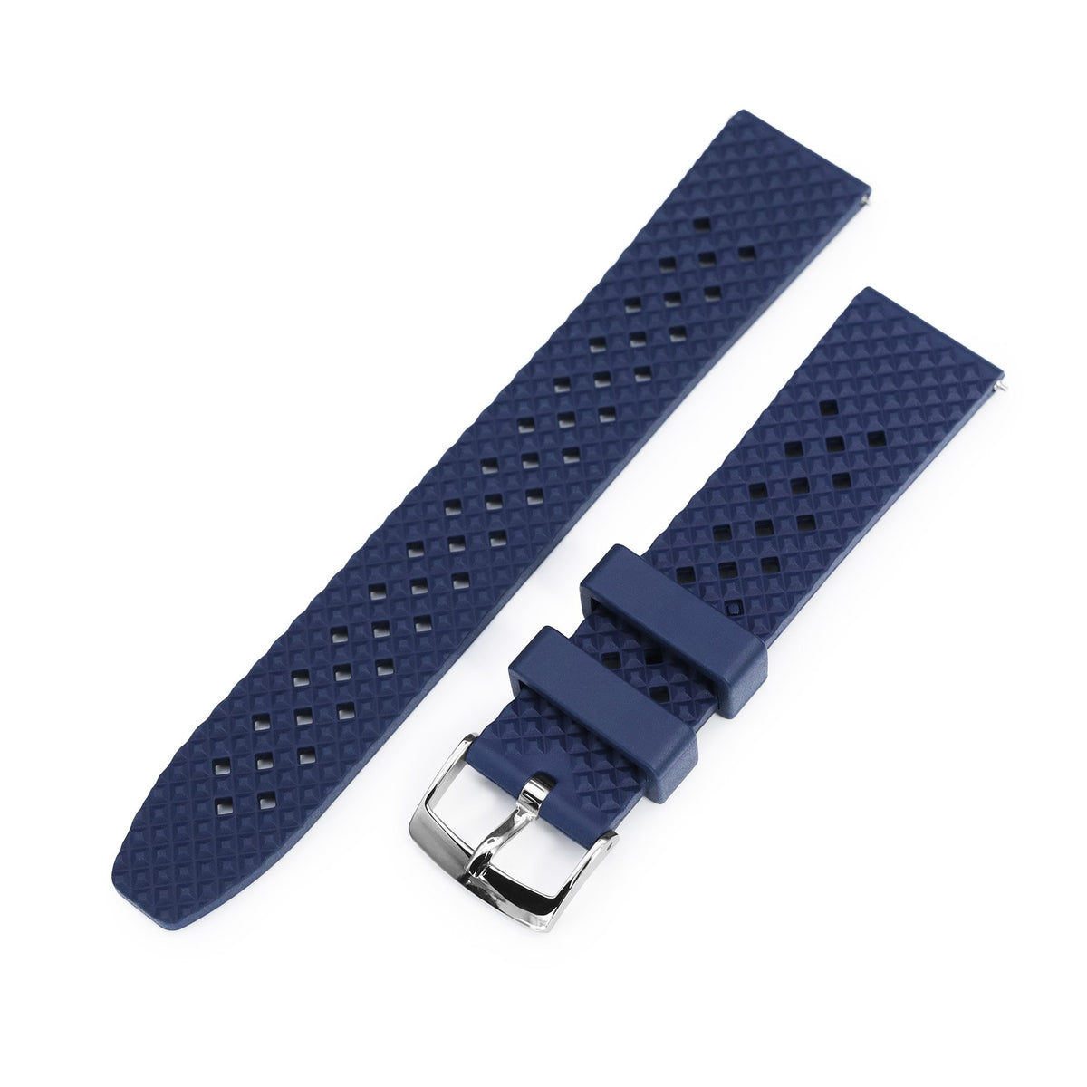 Rhombus Blue FKM Quick Release rubber watch strap, 20mm


 Strapcode Watch Bands