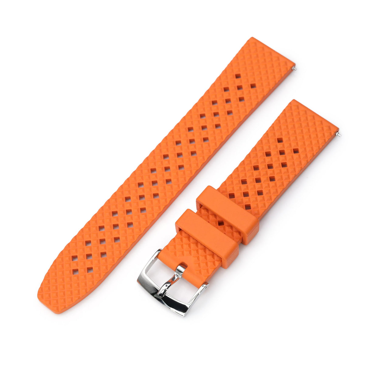 Rhombus Orange FKM Quick Release rubber watch strap, 20mm


 Strapcode Watch Bands