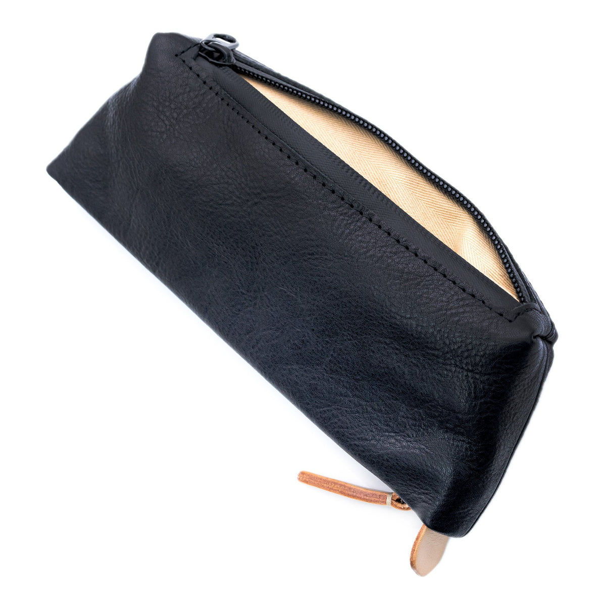 Travel Leather Zipper Watch Pouch, Two pockets storage for watch band and tools Strapcode Watch Bands