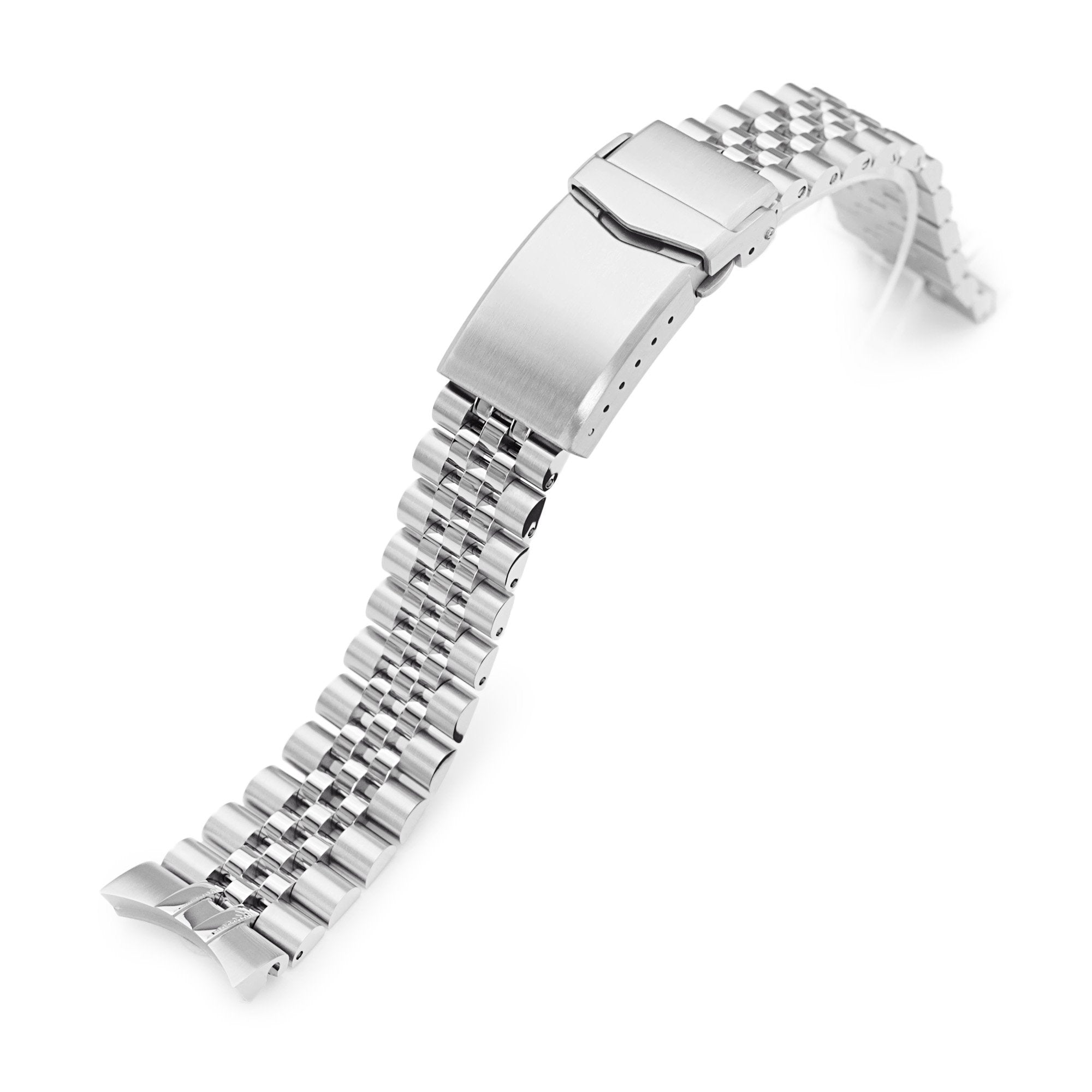20mm Super-JUB II Watch Band for Seiko Alpinist SARB017, 316L Stainless Steel Brushed V-Clasp Strapcode Watch Bands