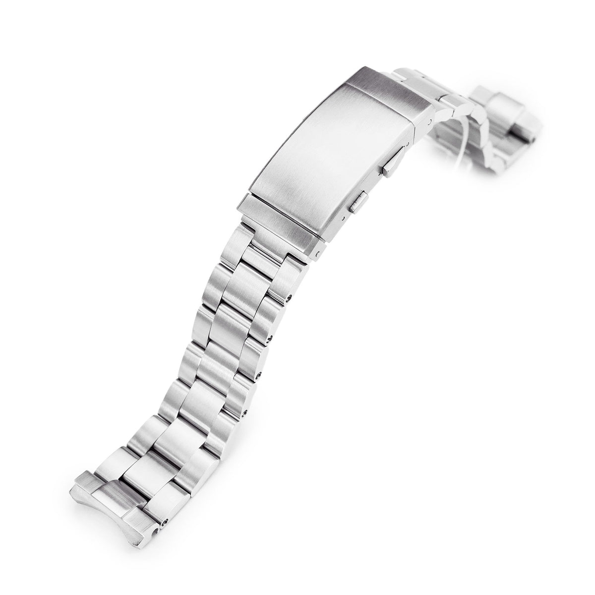 20mm Super-O Boyer 316L Stainless Steel Watch Band for Seiko SPB143 63Mas 40.5mm, Brushed Wetsuit Ratchet Buckle Strapcode Watch Bands