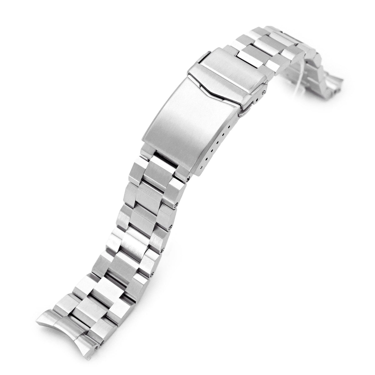 20mm Hexad II 316L Stainless Steel Watch Band for Omega Seamaster 41mm, Brushed V-Clasp Strapcode Watch Bands